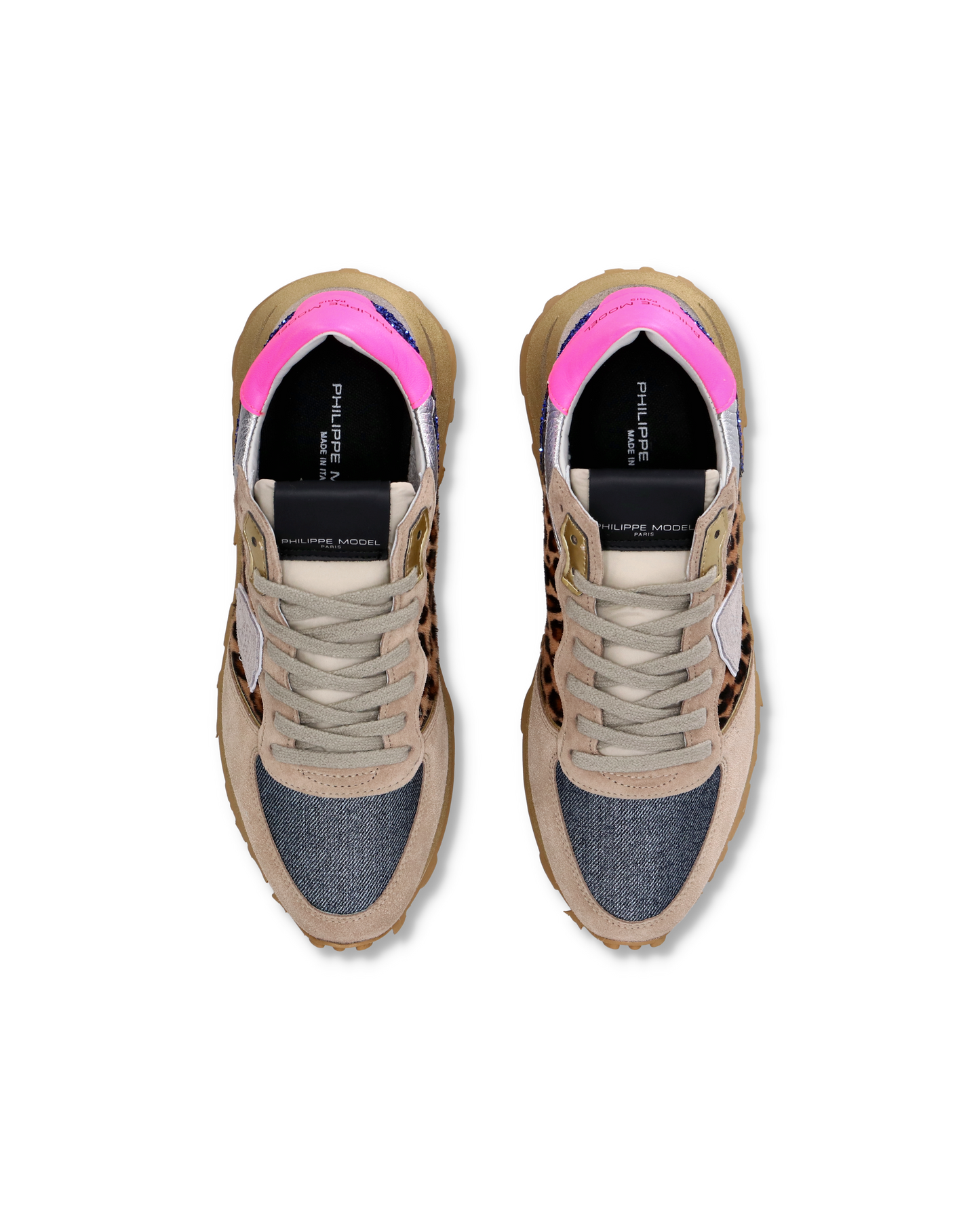 Sneaker basse Tropez Haute donna - beige, bluette e rosa