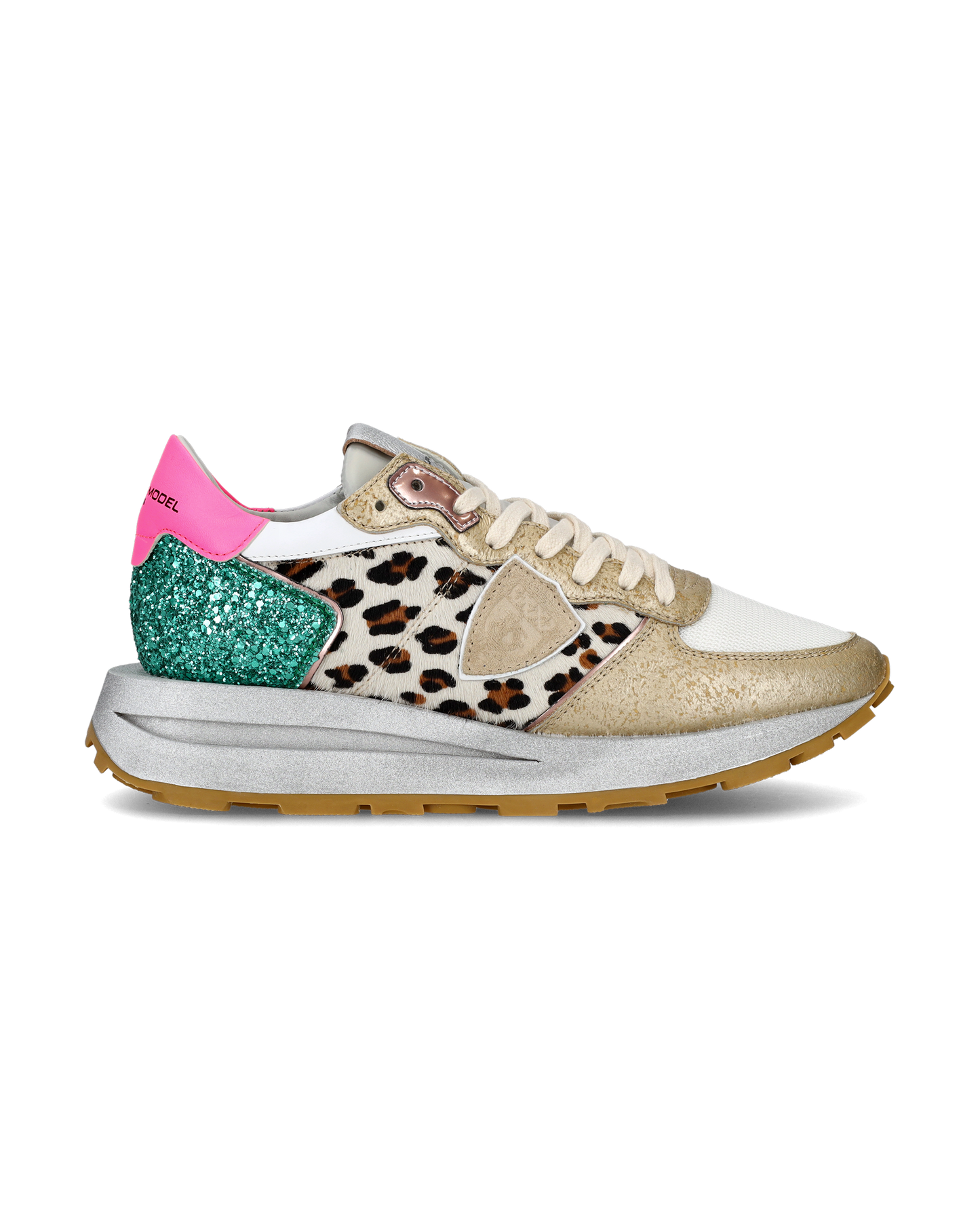 Sneaker basse Tropez Haute donna - bianco, fucsia e animalier