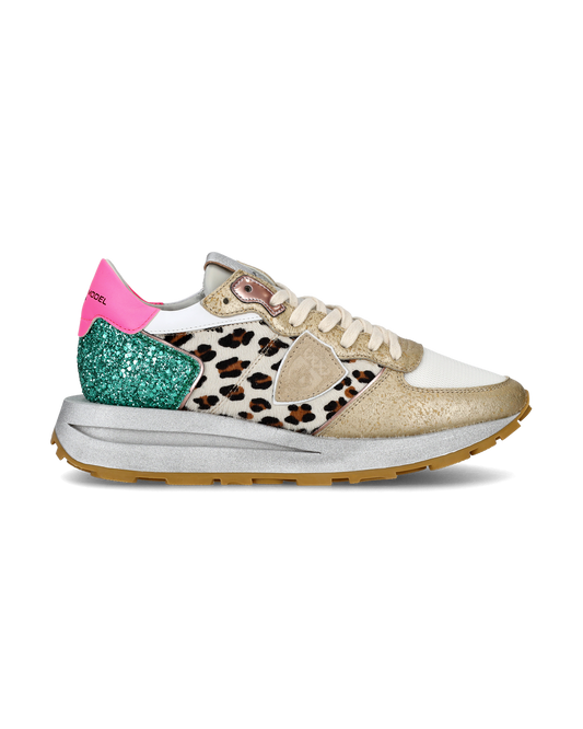 Sneaker basse Tropez Haute donna - bianco, fucsia e animalier