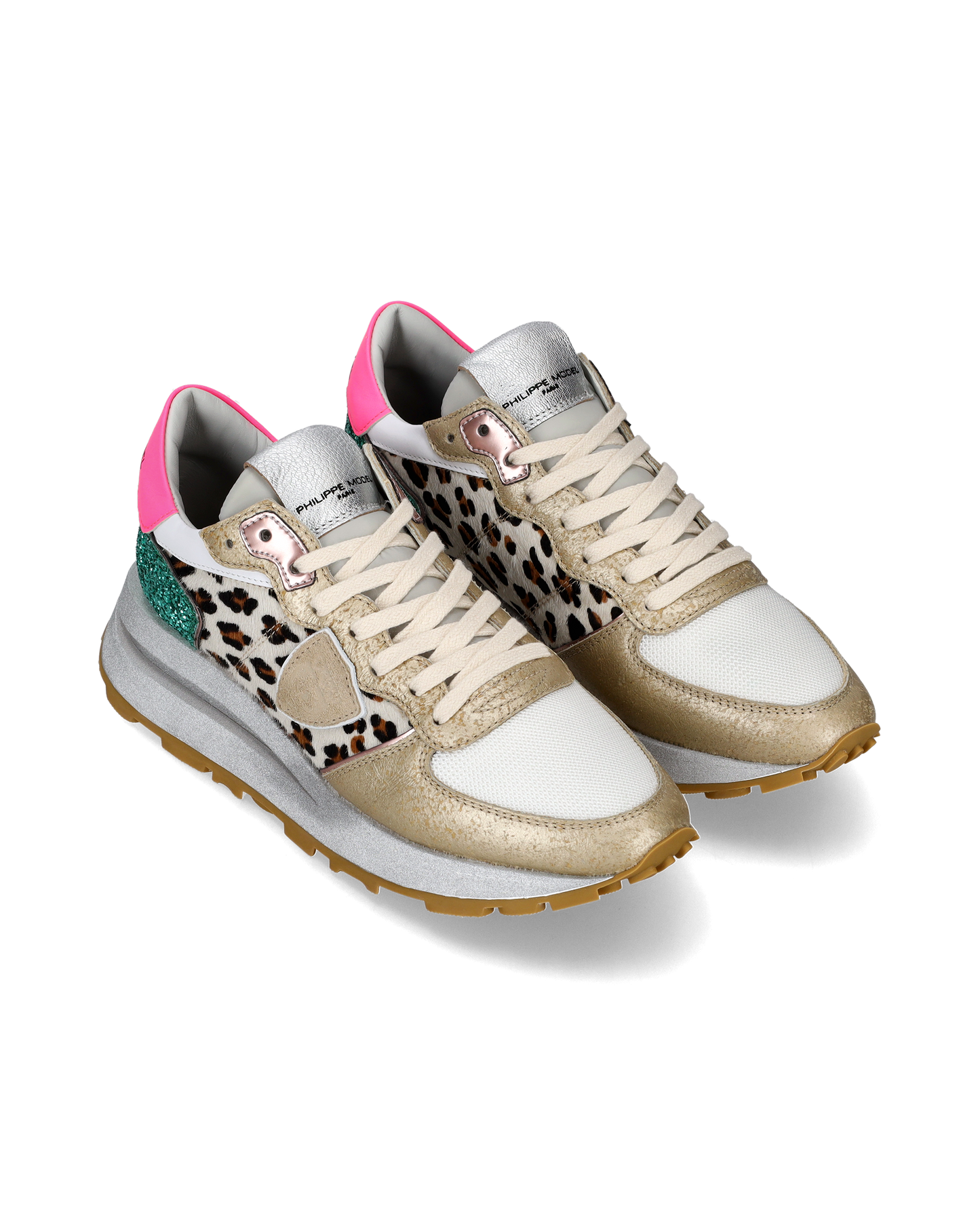 Sneaker basse Tropez Haute donna - bianco, fucsia e animalier