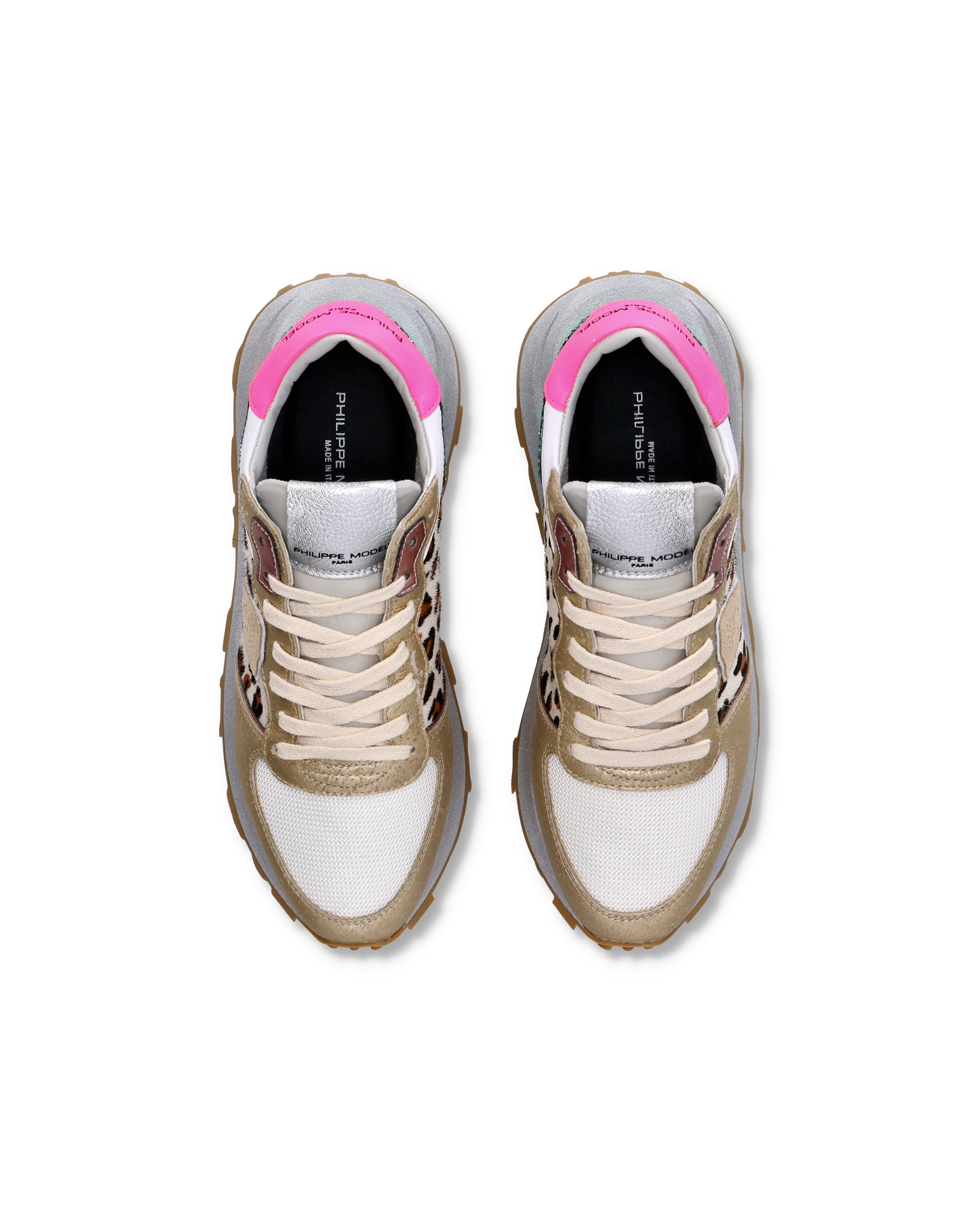 Sneaker basse Tropez Haute donna - bianco, fucsia e animalier