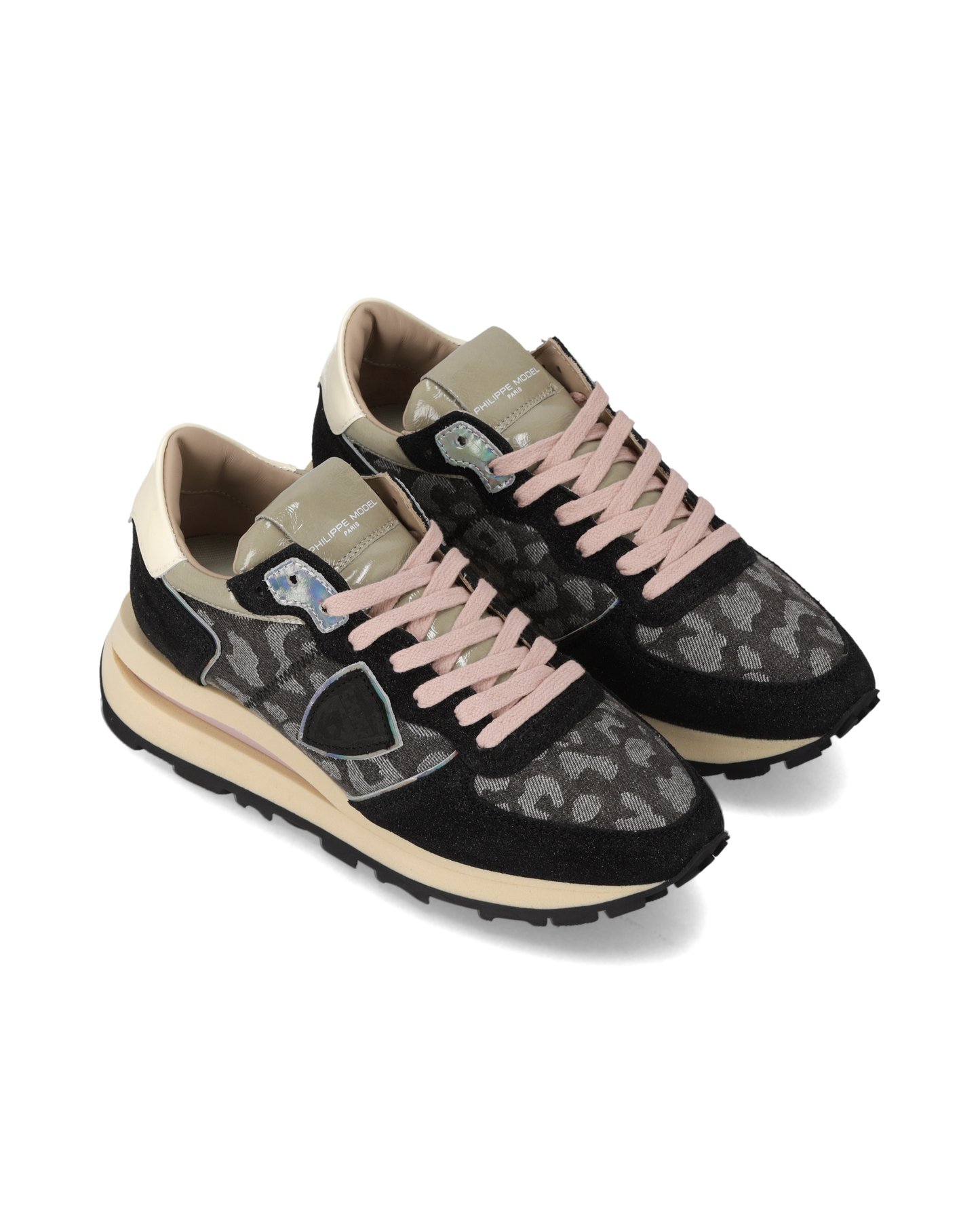 Sneakers Tropez Haute Women, Black Grey