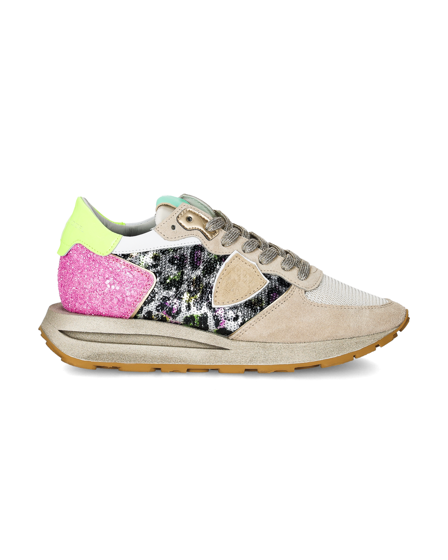 Sneakers Tropez Haute Running Women, Leopard Yellow Multicolour