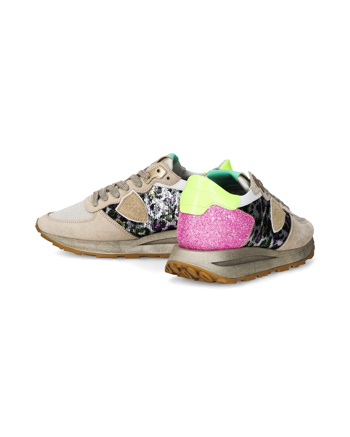 Sneakers Tropez Haute Running Women, Leopard Yellow Multicolour