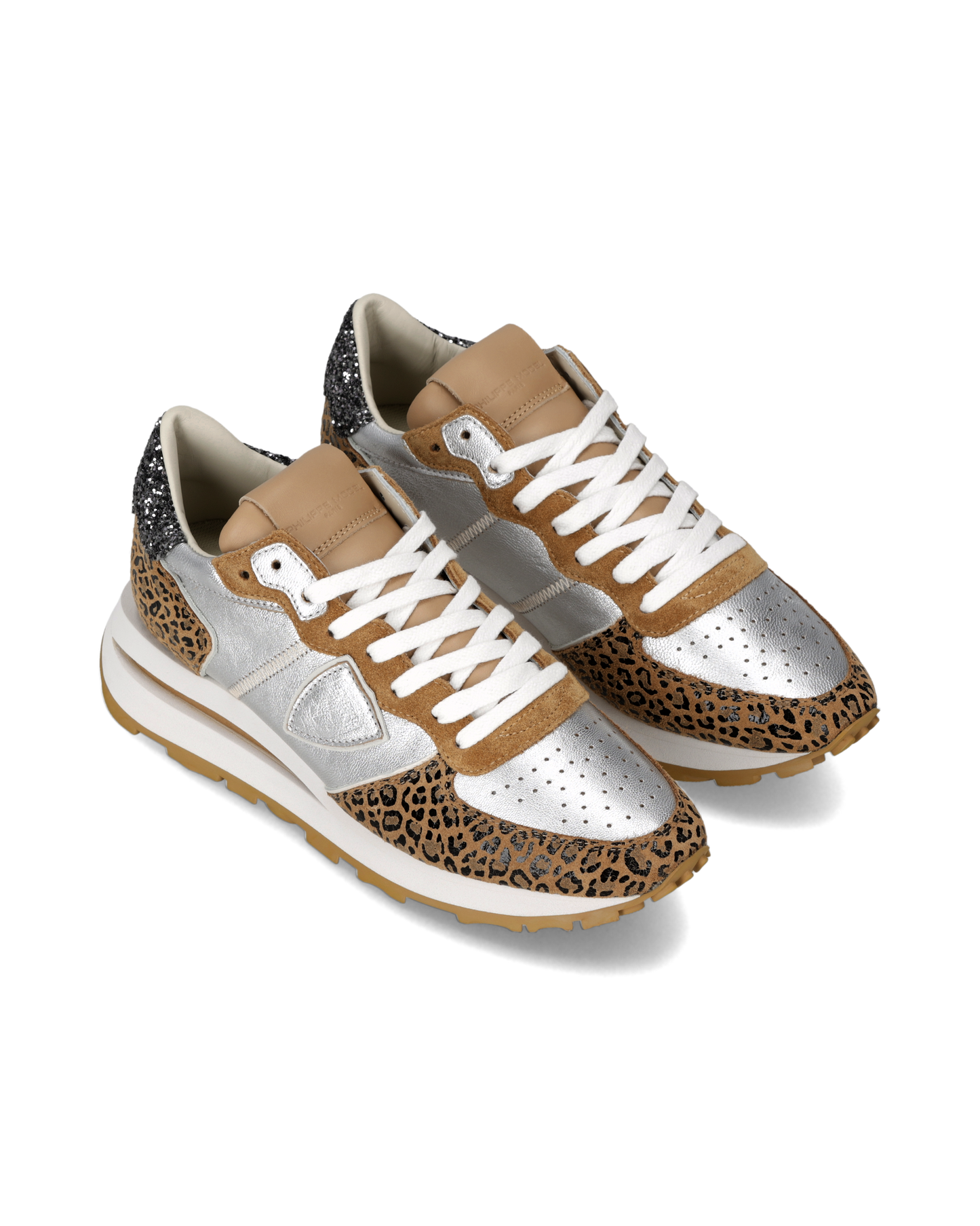 Sneakers Tropez Haute Donna, Argento Stampa Animalier