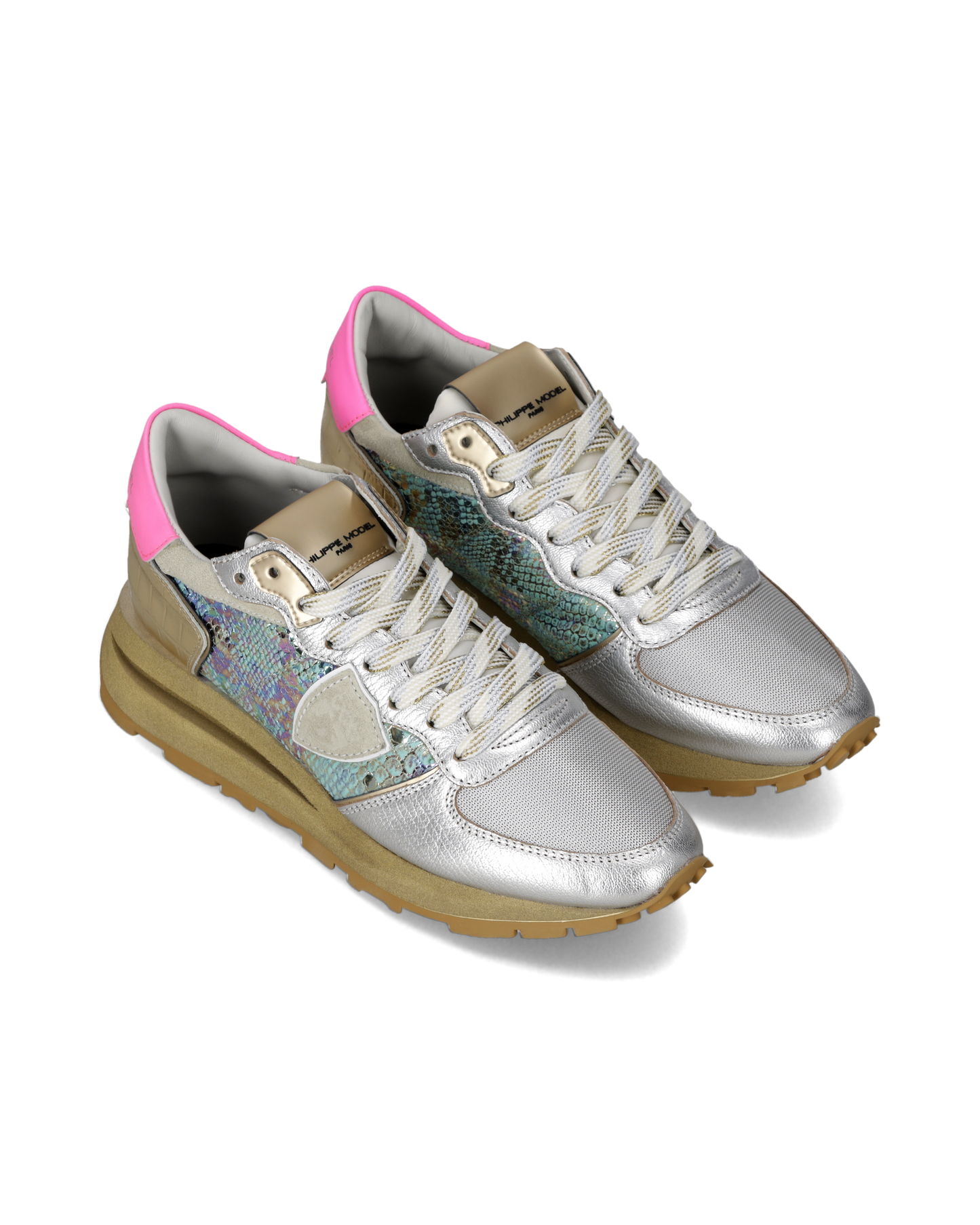 Tropez Haute Sneakers für Damen, Silber Mehrfarbig