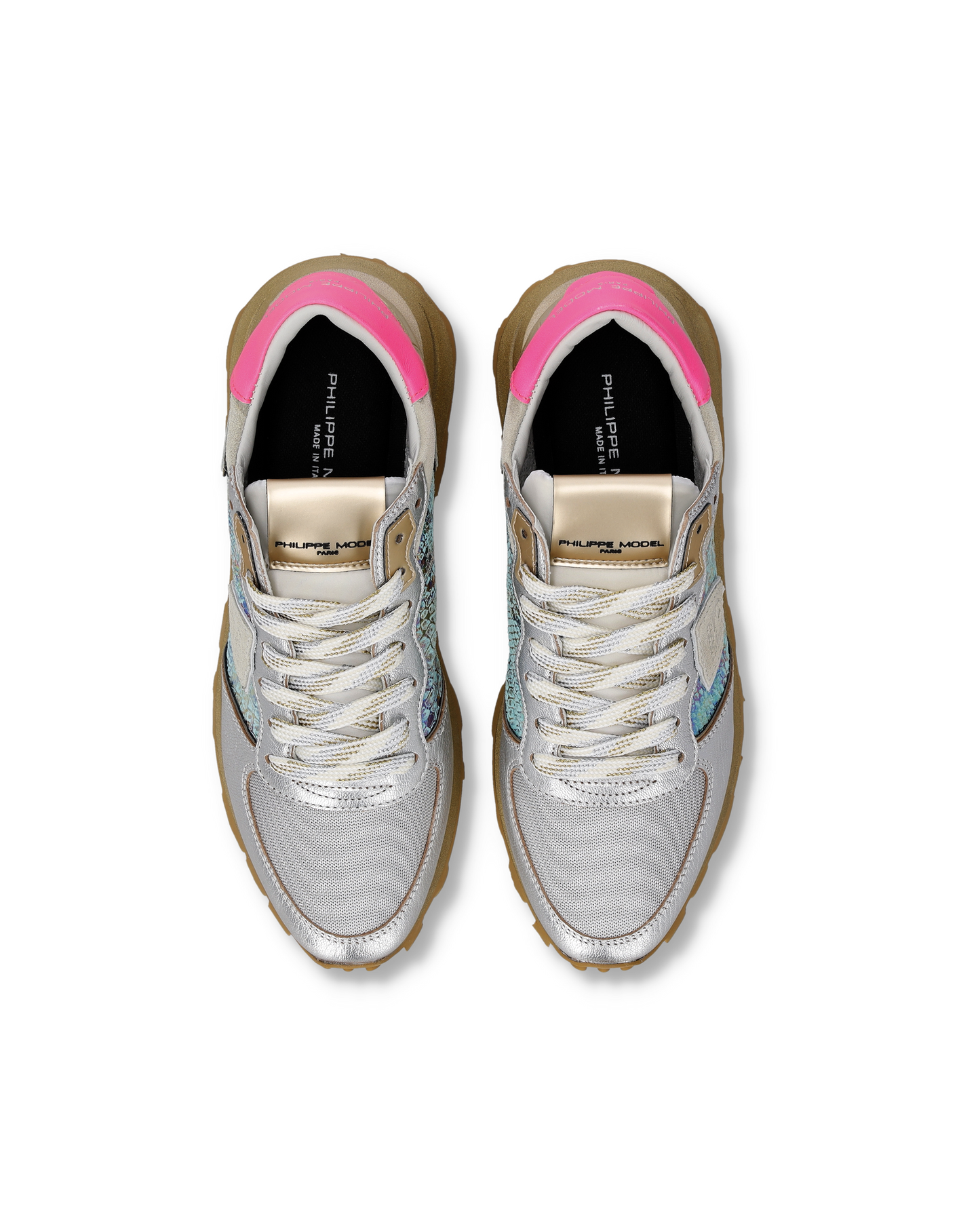 Tropez Haute Sneakers für Damen, Silber Mehrfarbig