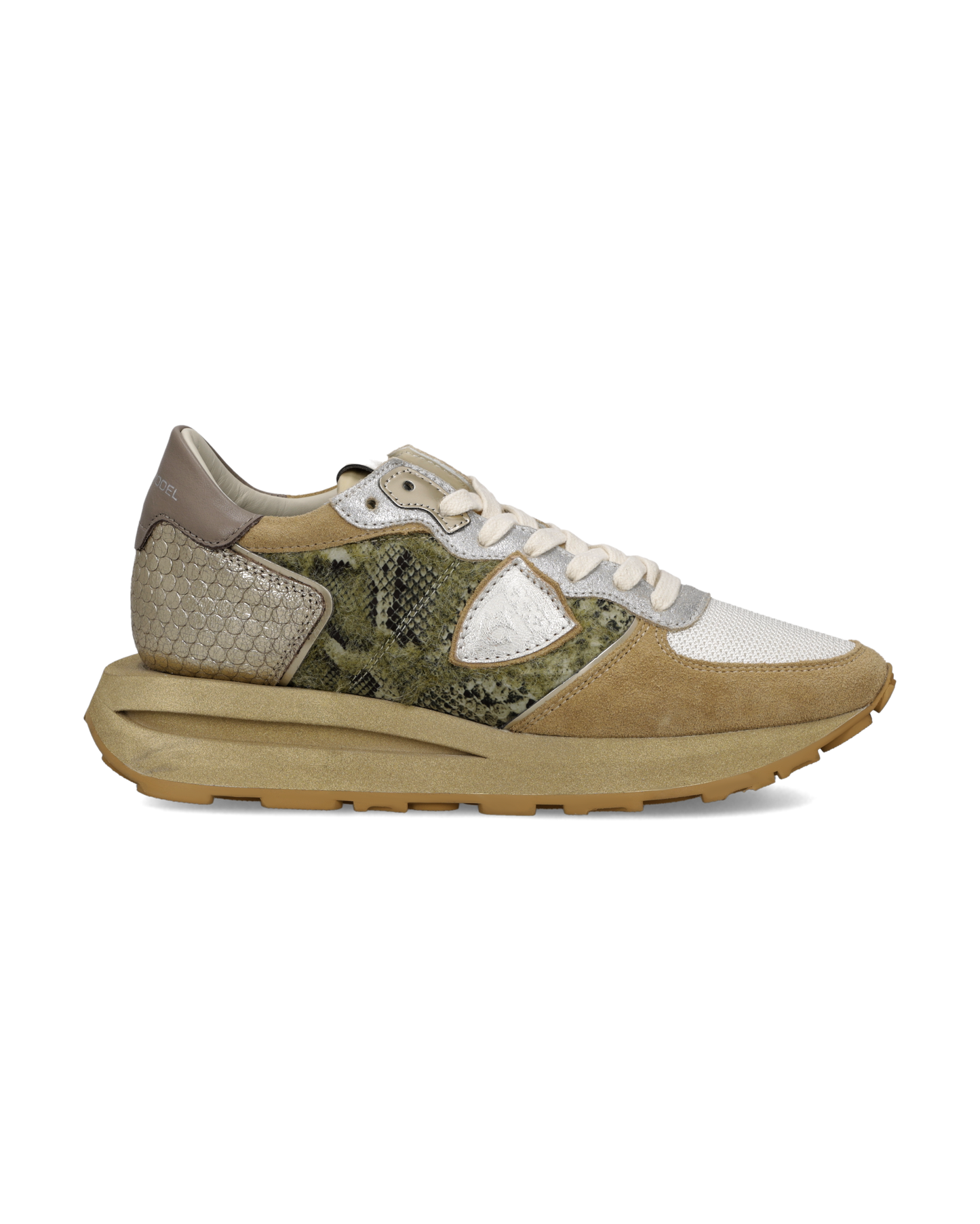 Sneakers Tropez Haute Donna, Verde Beige