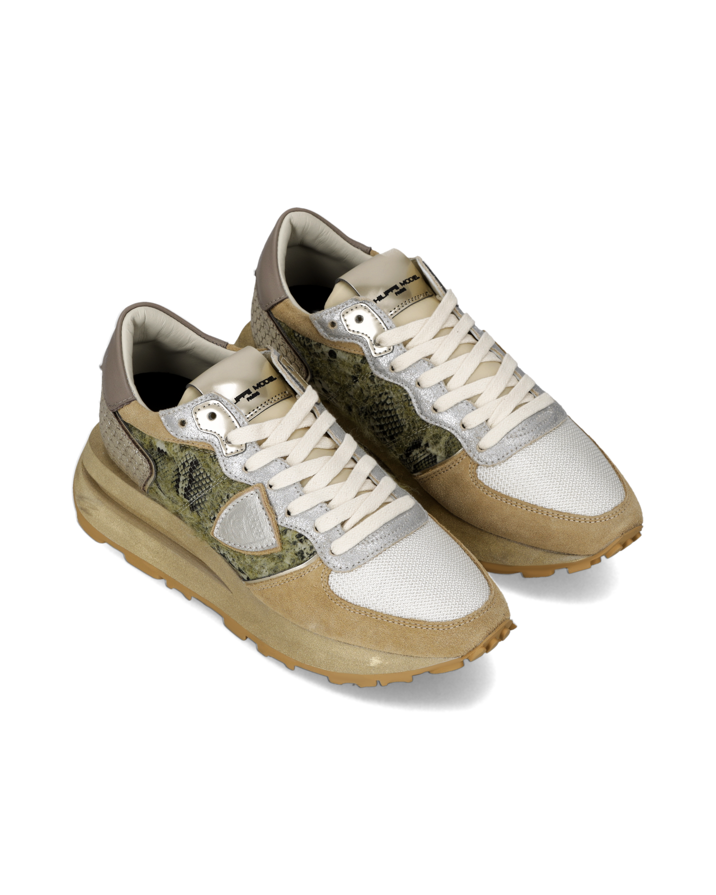 Sneakers Tropez Haute Donna, Verde Beige
