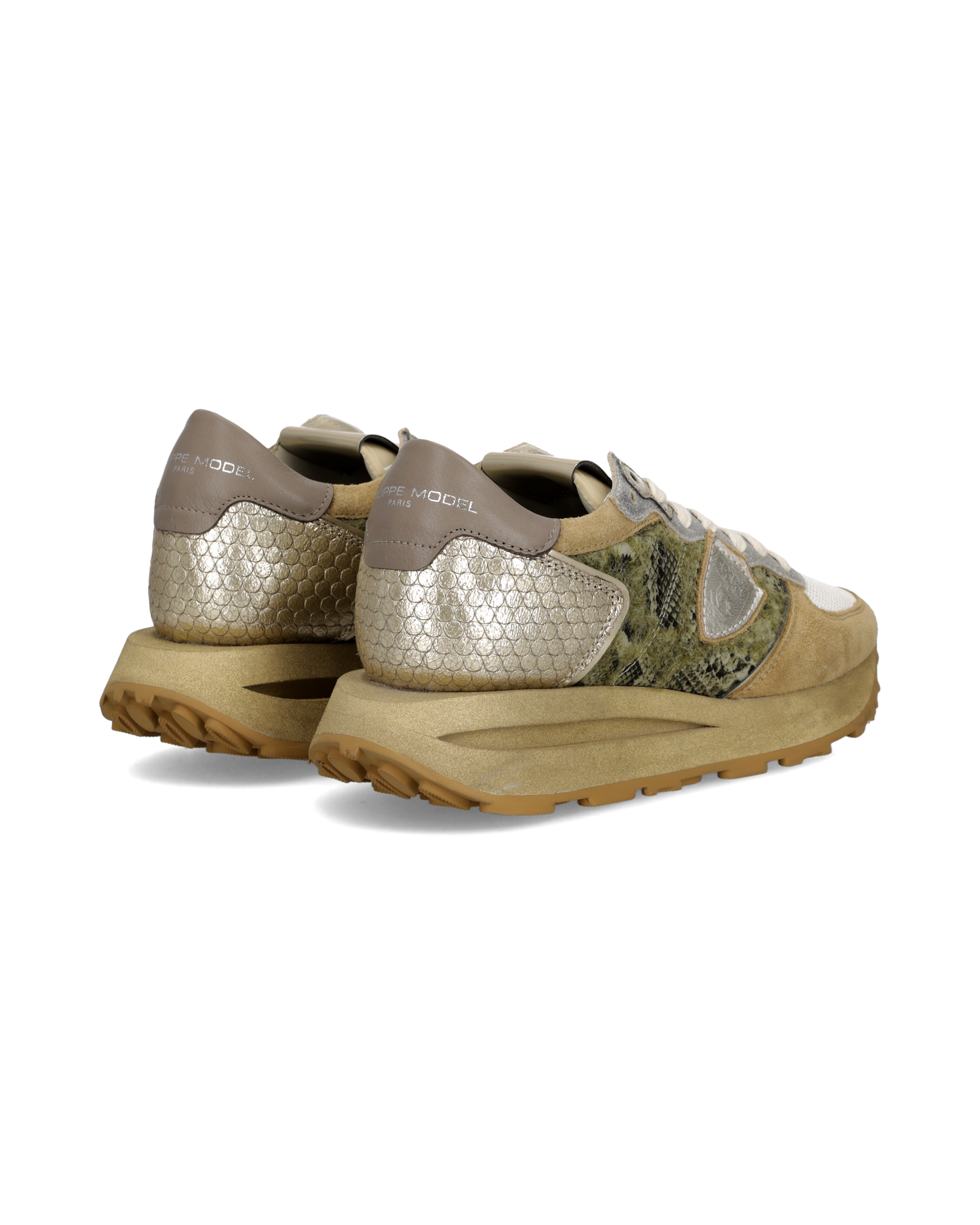 Sneakers Tropez Haute Donna, Verde Beige