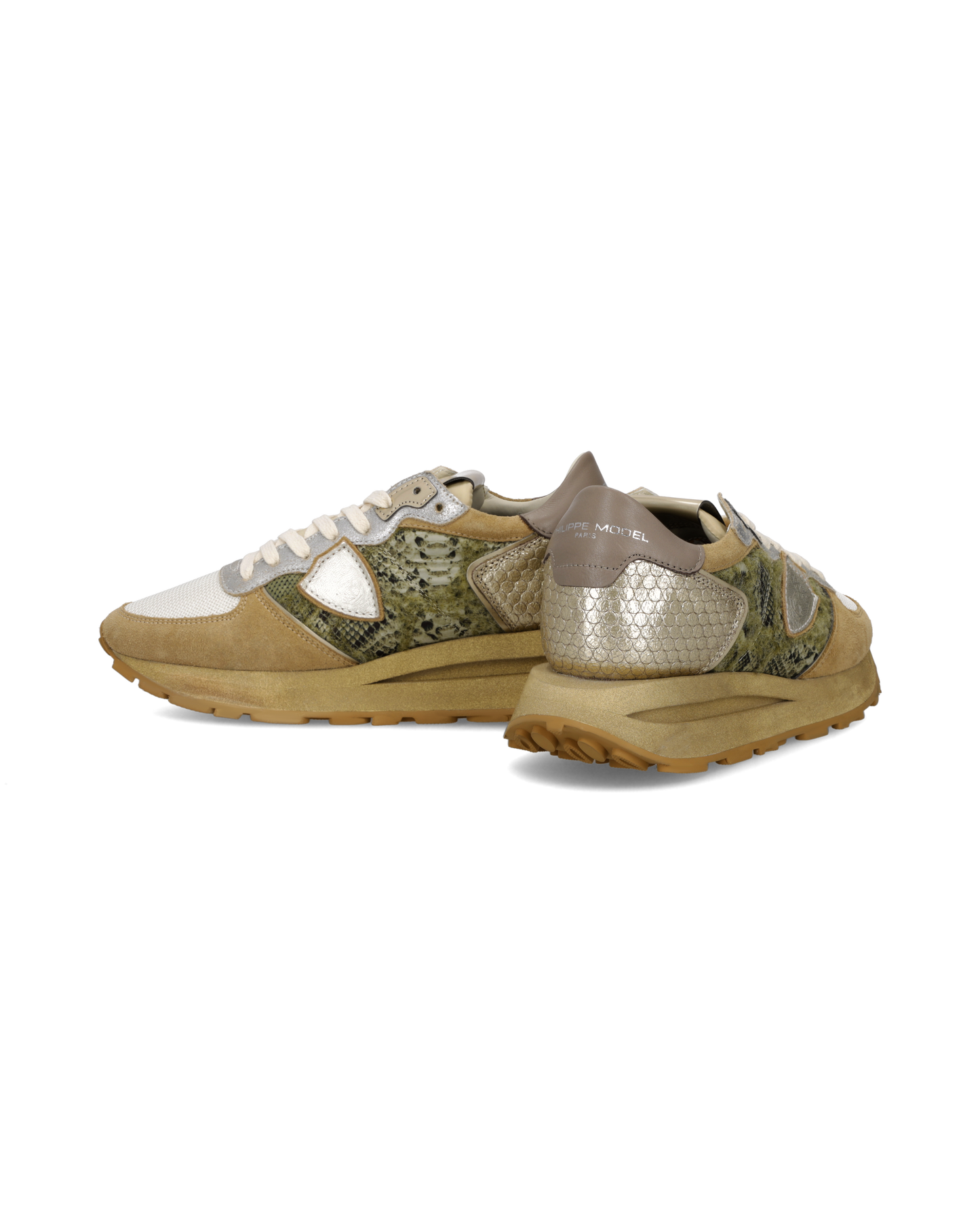 Sneakers Tropez Haute Donna, Verde Beige