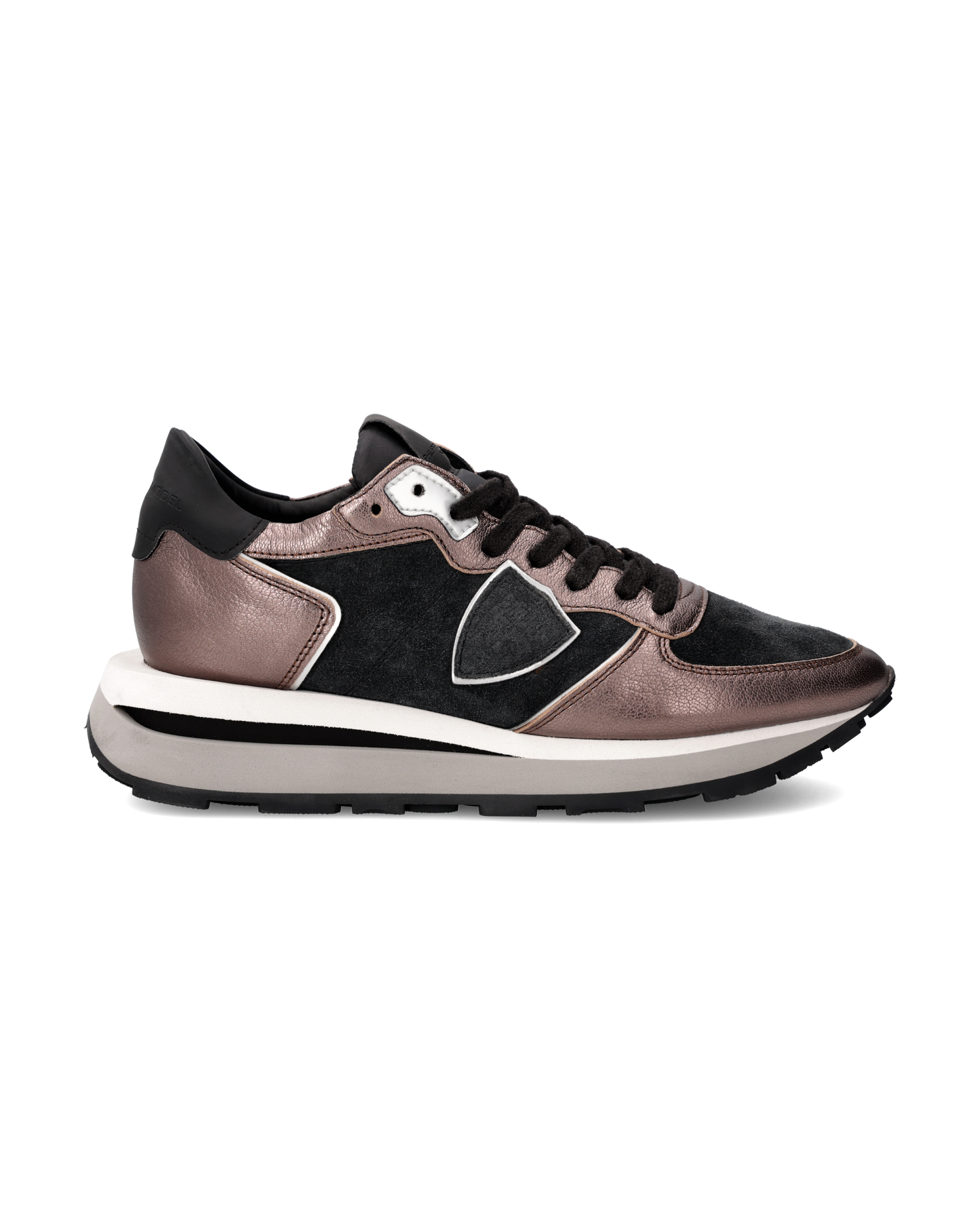 Sneaker Tropez Haute Donna, Nero e Bronzo