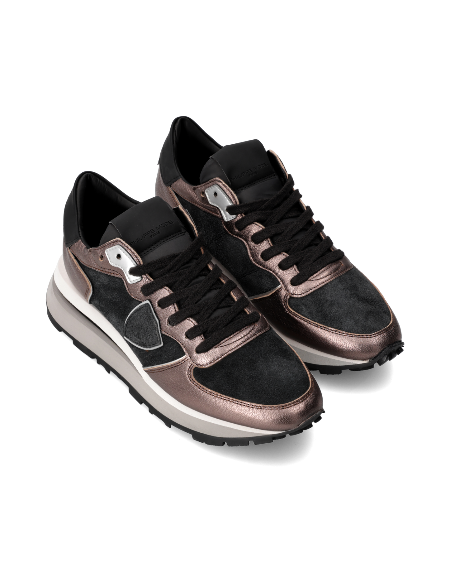 Sneaker Tropez Haute Donna, Nero e Bronzo