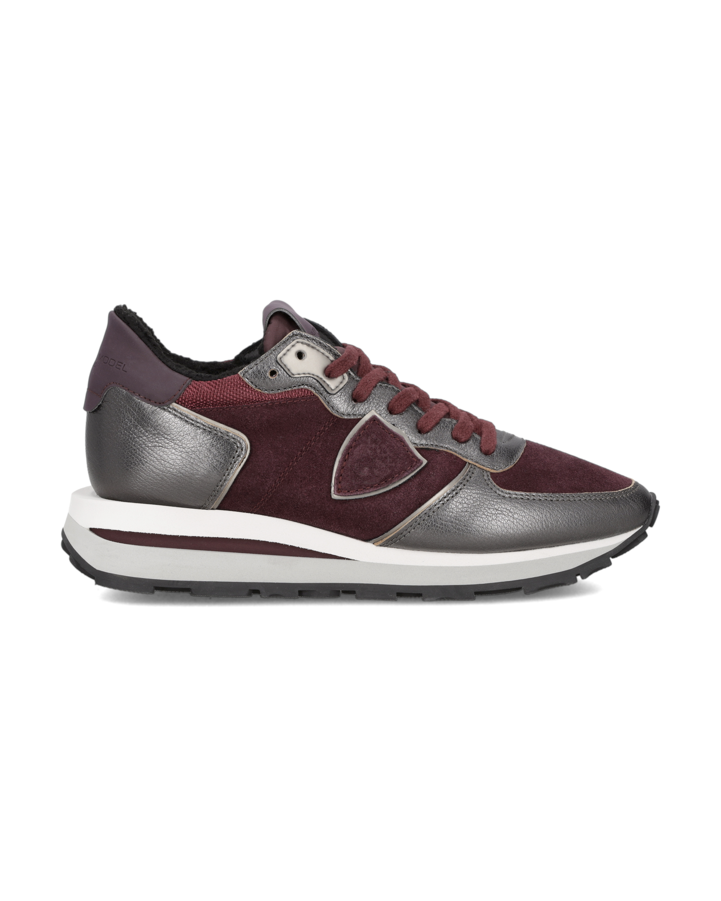 Sneakers Tropez Haute Running Women, Burgundy Anthracite