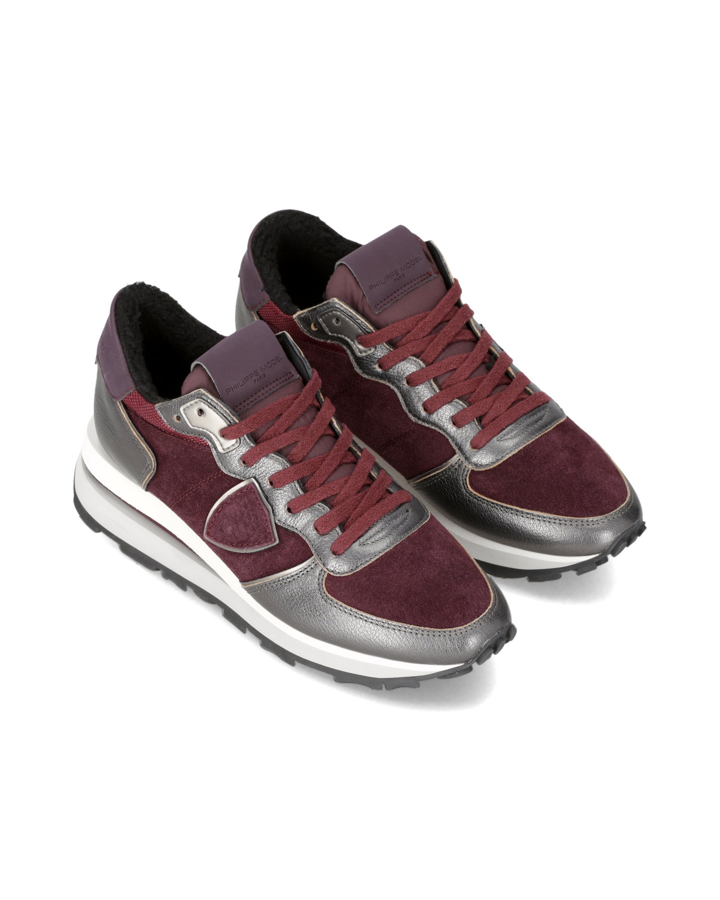 Sneakers Tropez Haute Running Women, Burgundy Anthracite