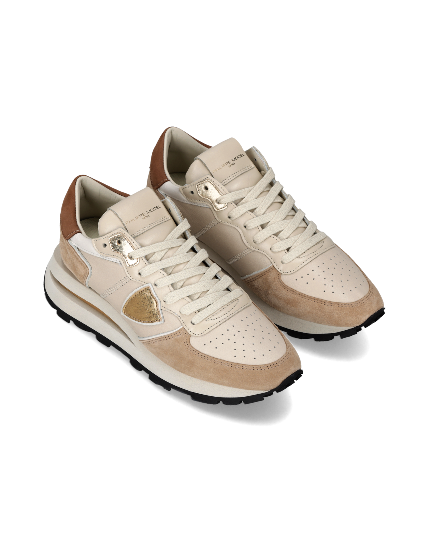 Sneakers Tropez Haute Donna, Beige Sabbia Marrone