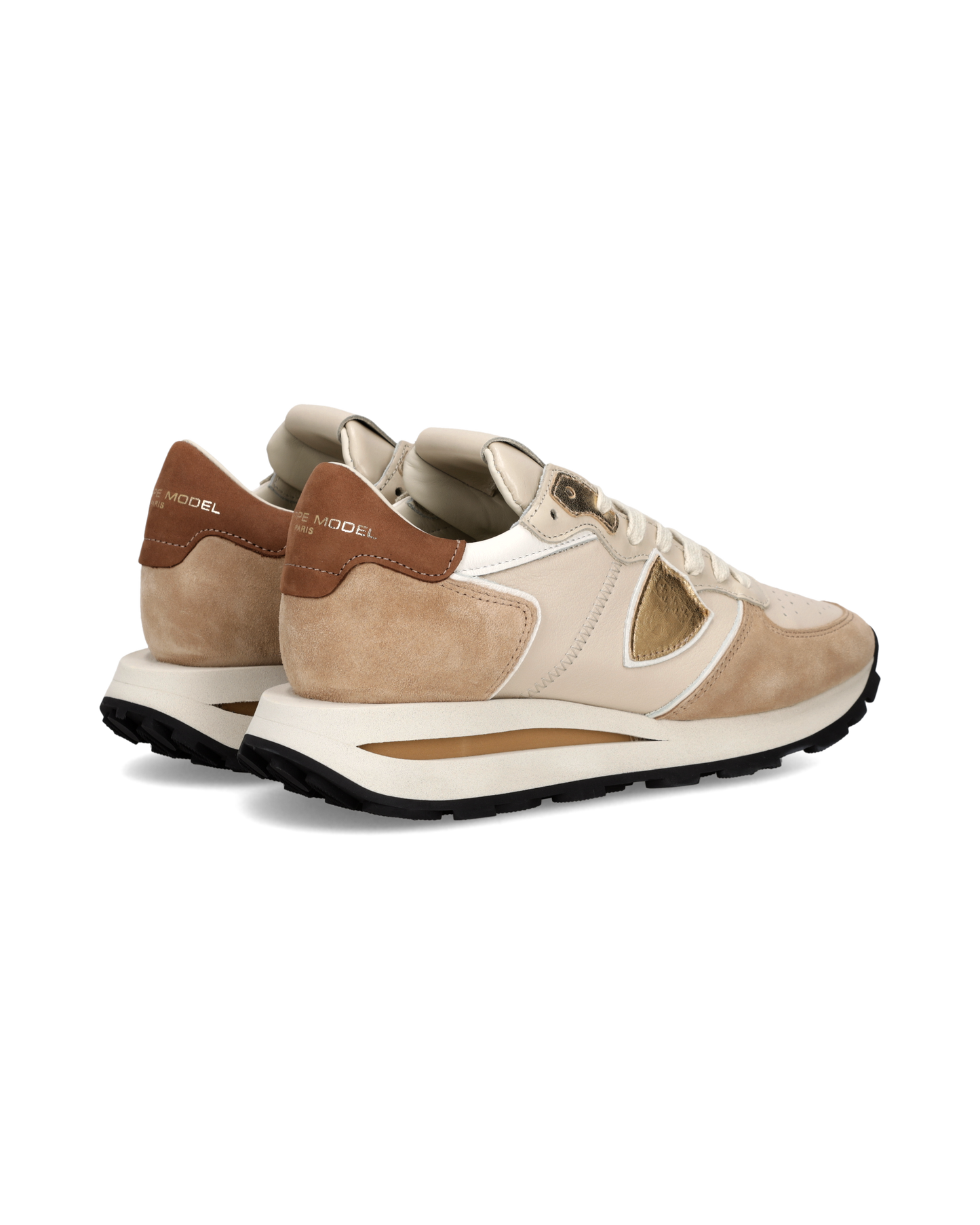 Sneakers Tropez Haute Donna, Beige Sabbia Marrone