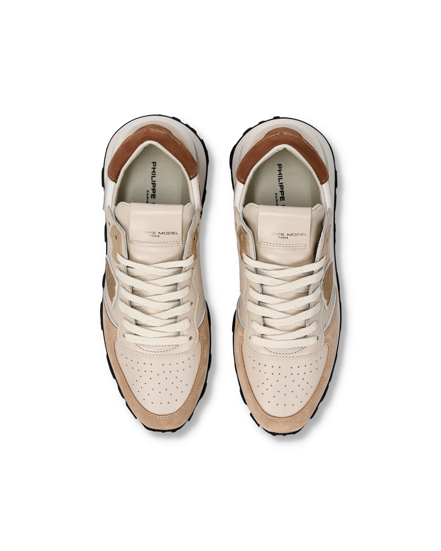 Sneakers Tropez Haute Donna, Beige Sabbia Marrone