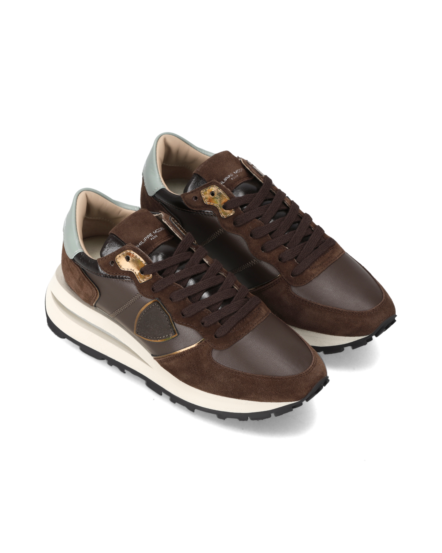 Sneakers Tropez Haute für Damen, Braun Himmelblau
