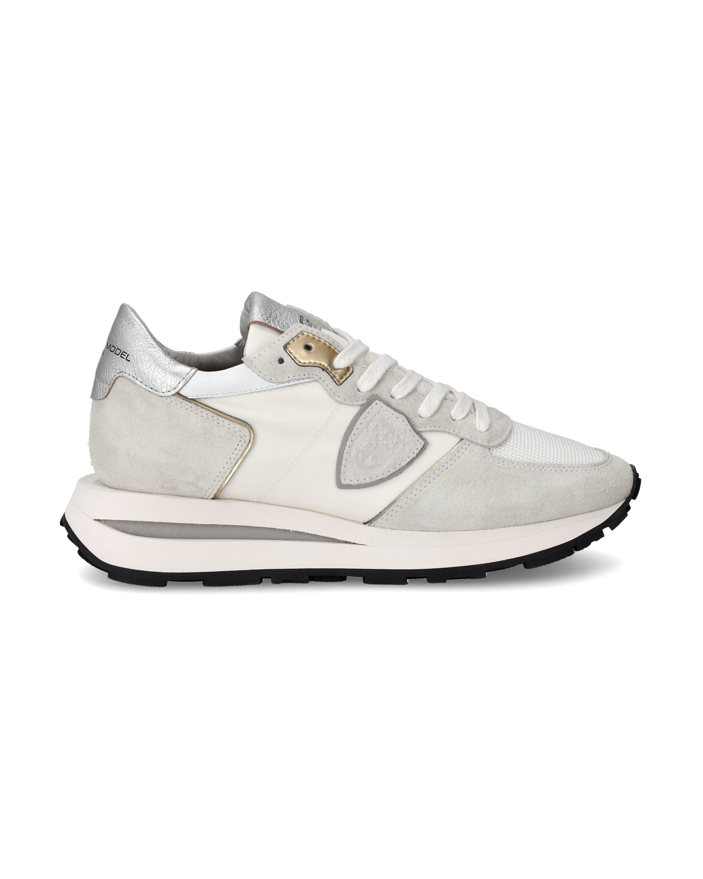 Sneakers Tropez Haute Women, White Silver