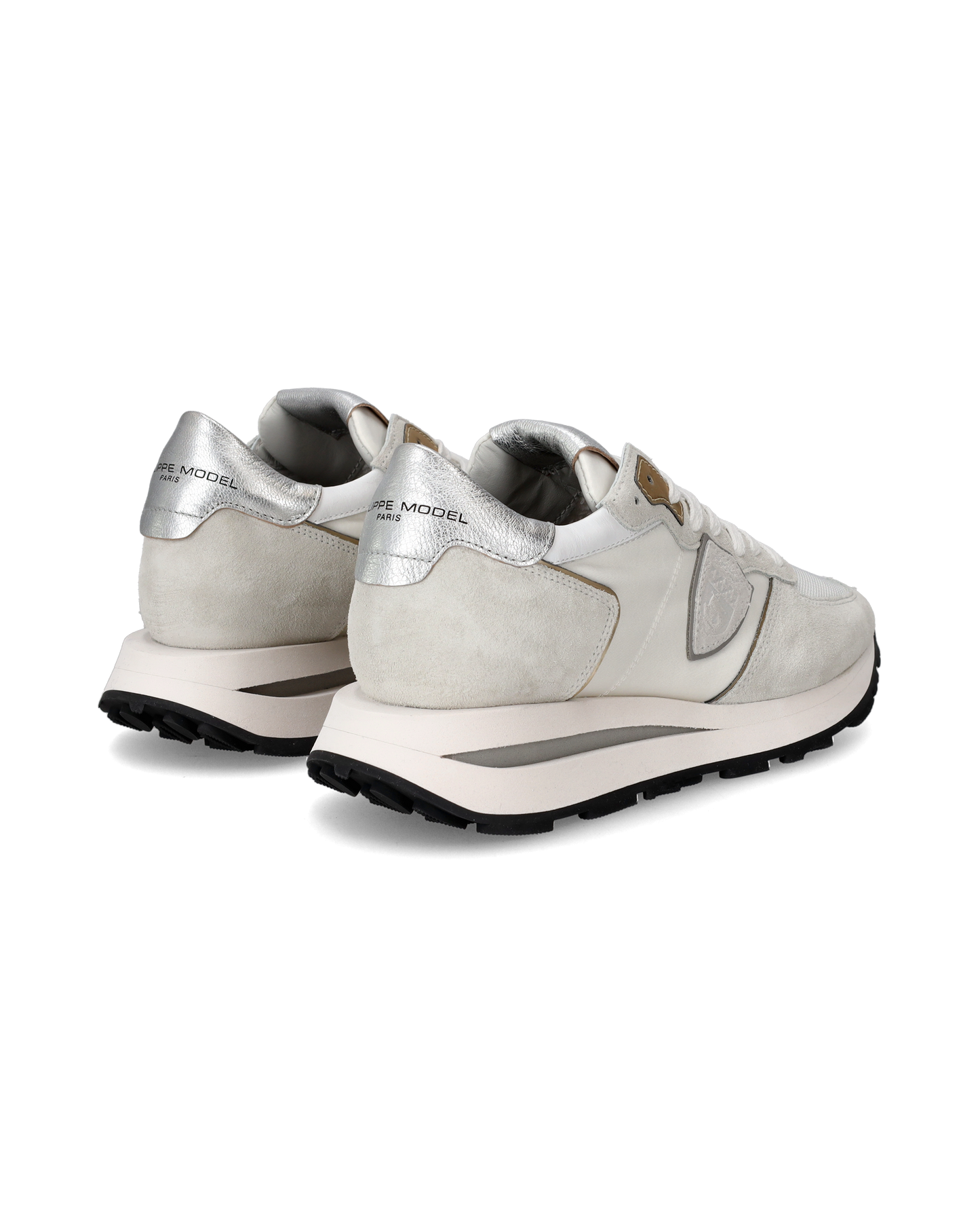 Sneakers Tropez Haute Women, White Silver