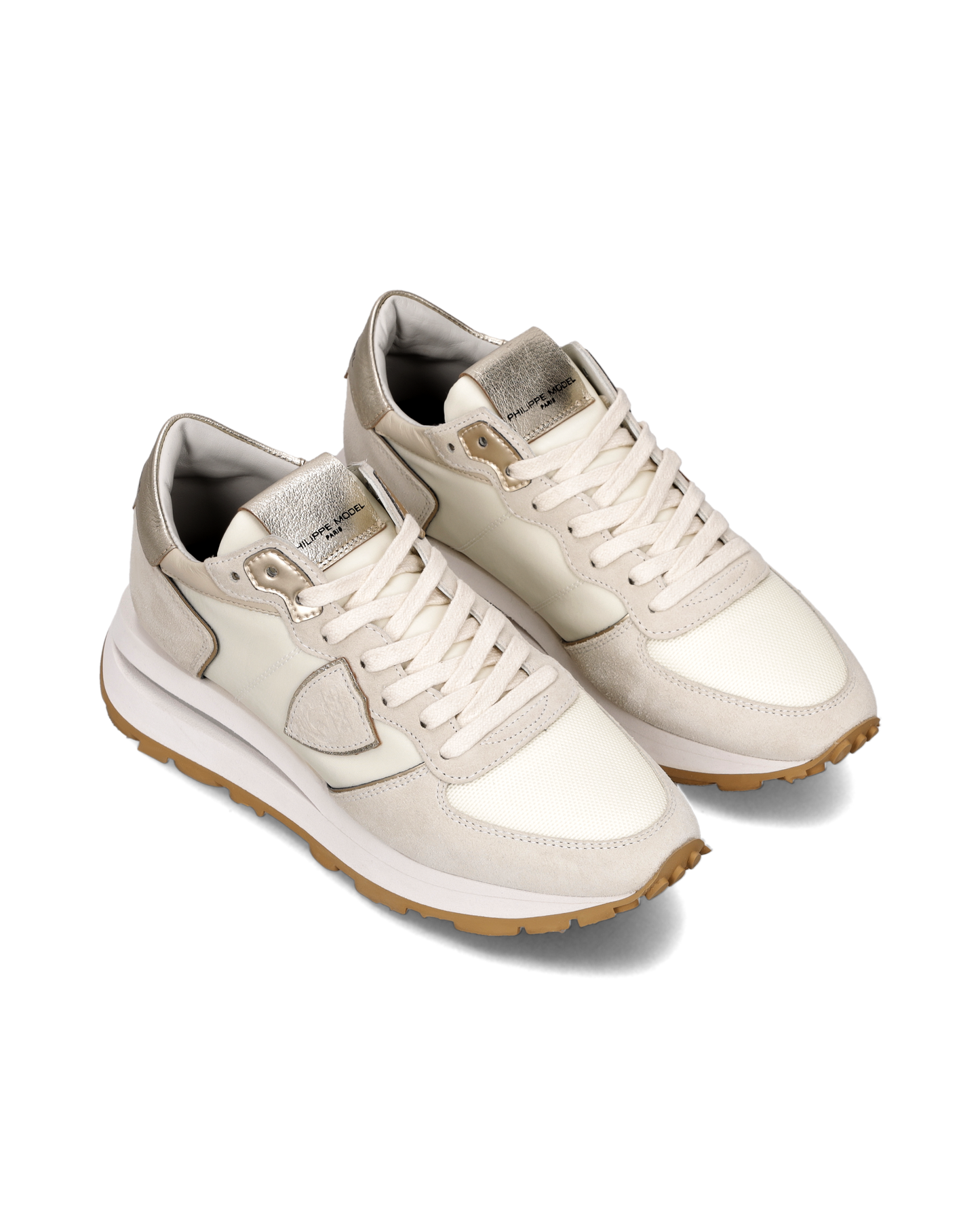 Sneakers Tropez Haute Donna con dettagli metallici, Beige