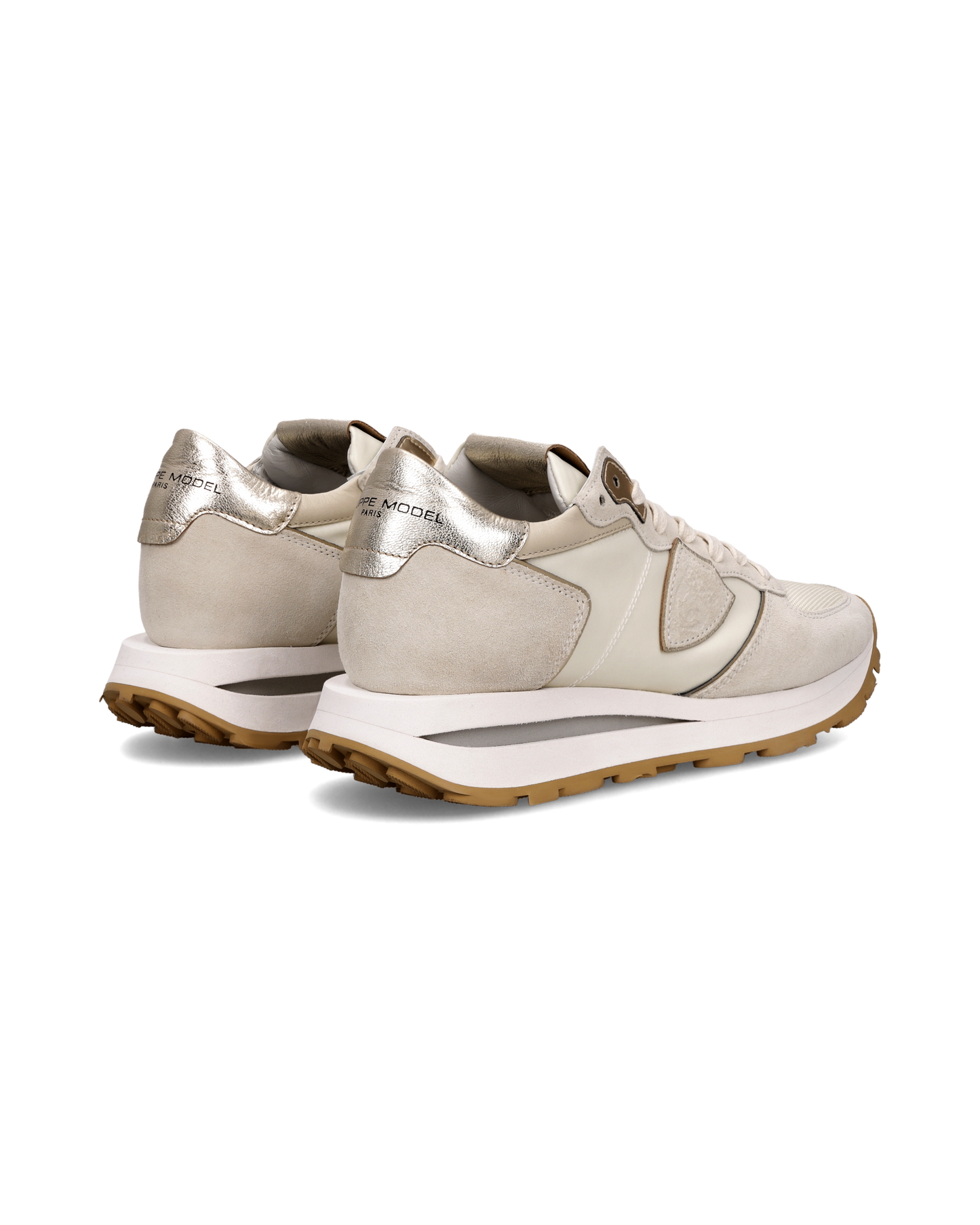 Sneakers Tropez Haute Donna con dettagli metallici, Beige