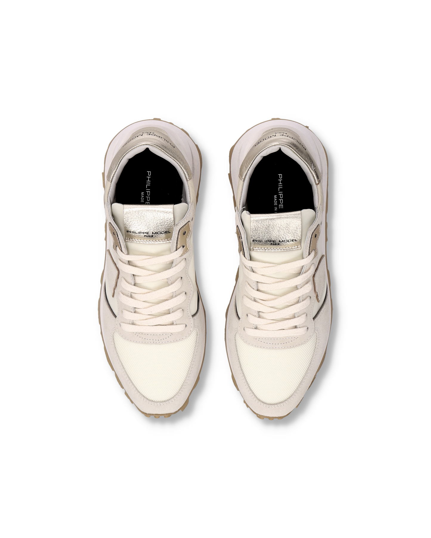 Sneakers Tropez Haute Donna con dettagli metallici, Beige