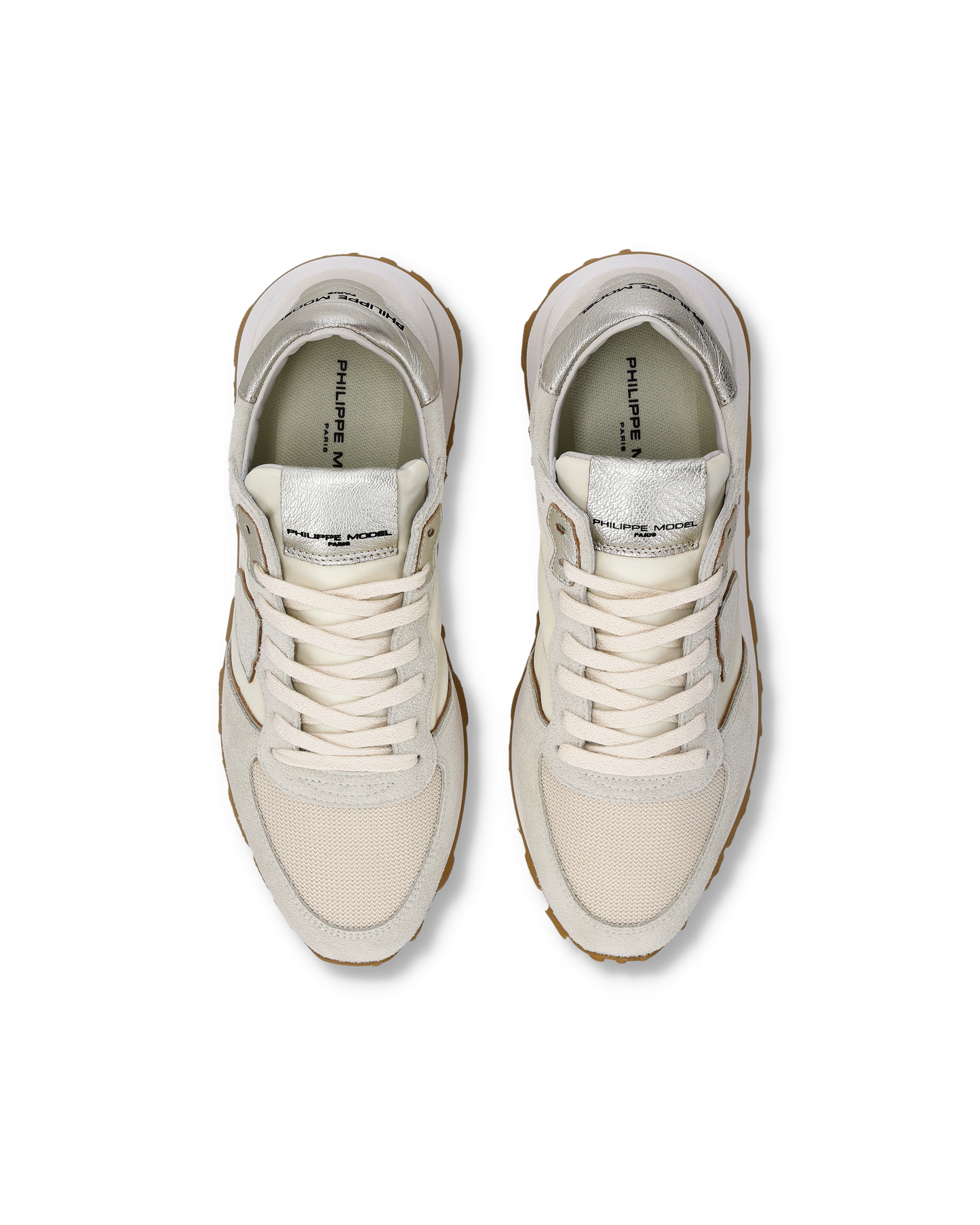 Sneakers Tropez Haute Donna con dettagli metallici, Burro