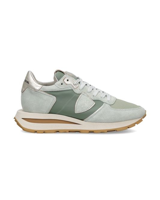 Sneakers Tropez Haute Donna con dettagli metal, Verde Acqua