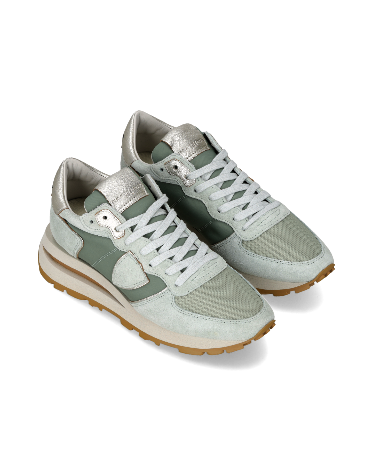 Sneakers Tropez Haute Donna con dettagli metal, Verde Acqua