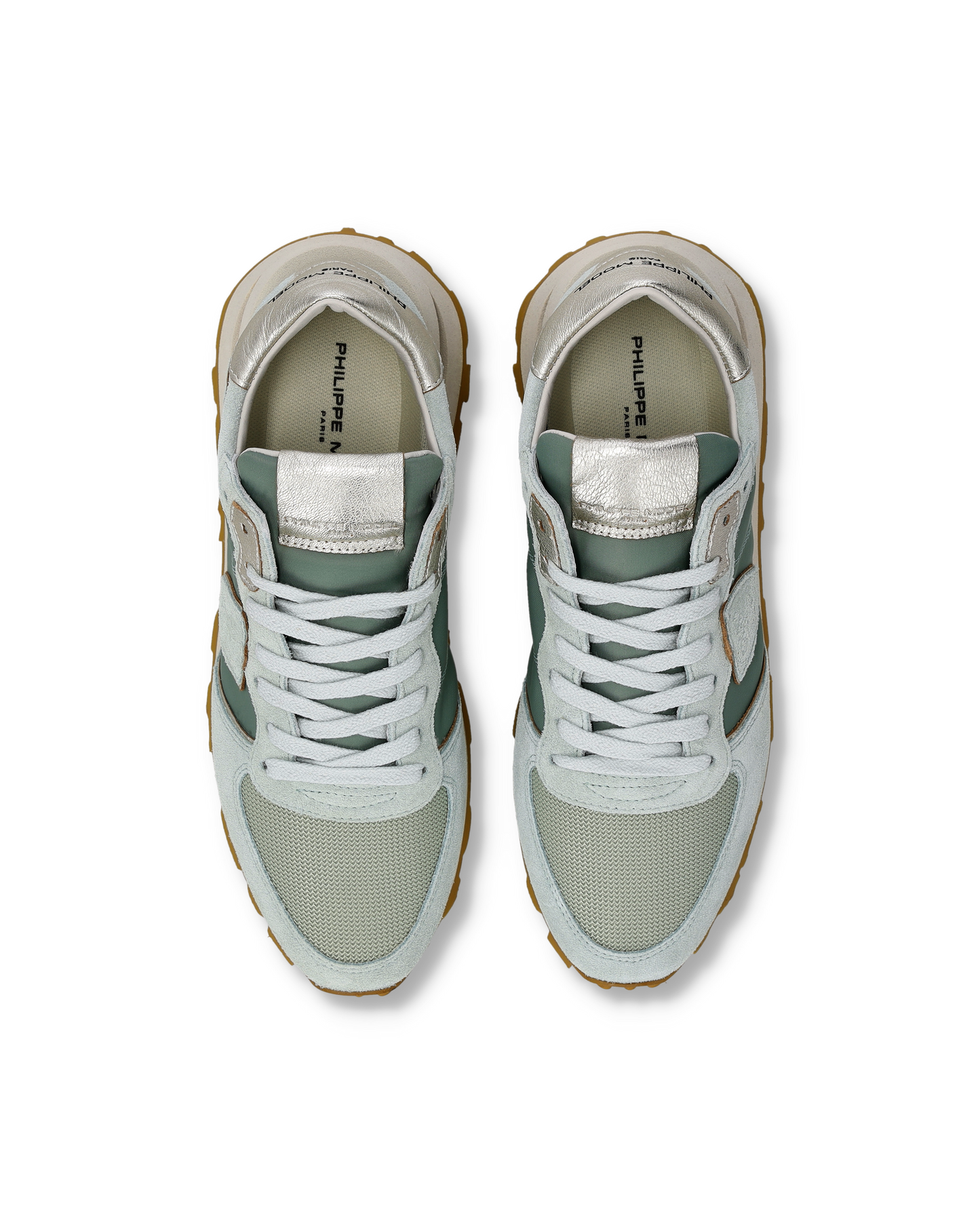 Sneakers Tropez Haute Donna con dettagli metal, Verde Acqua