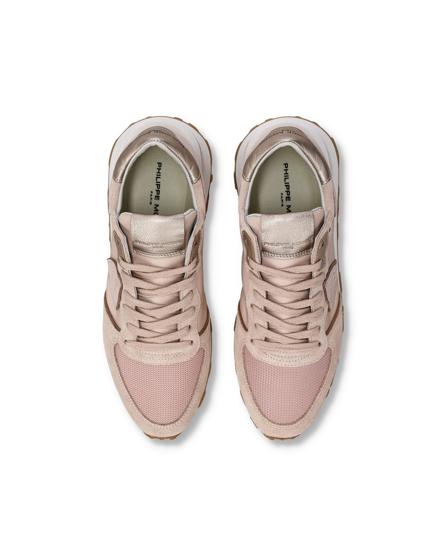 Sneakers Tropez Haute Donna con dettagli metallici, Nude