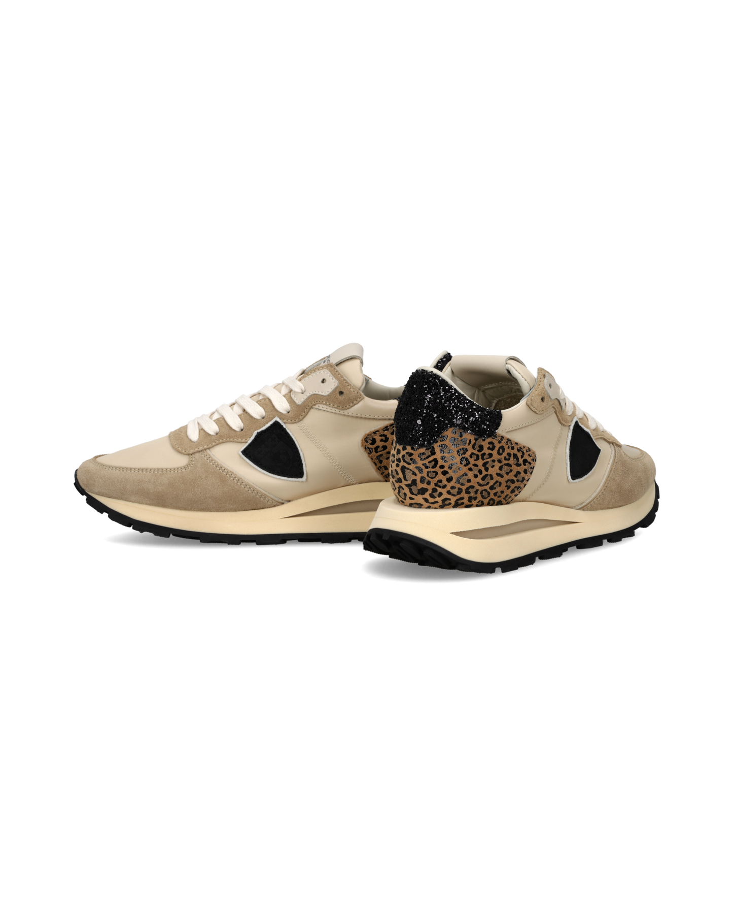 Sneakers Tropez Haute Donna, Sabbia Nero Stampa Animalier 