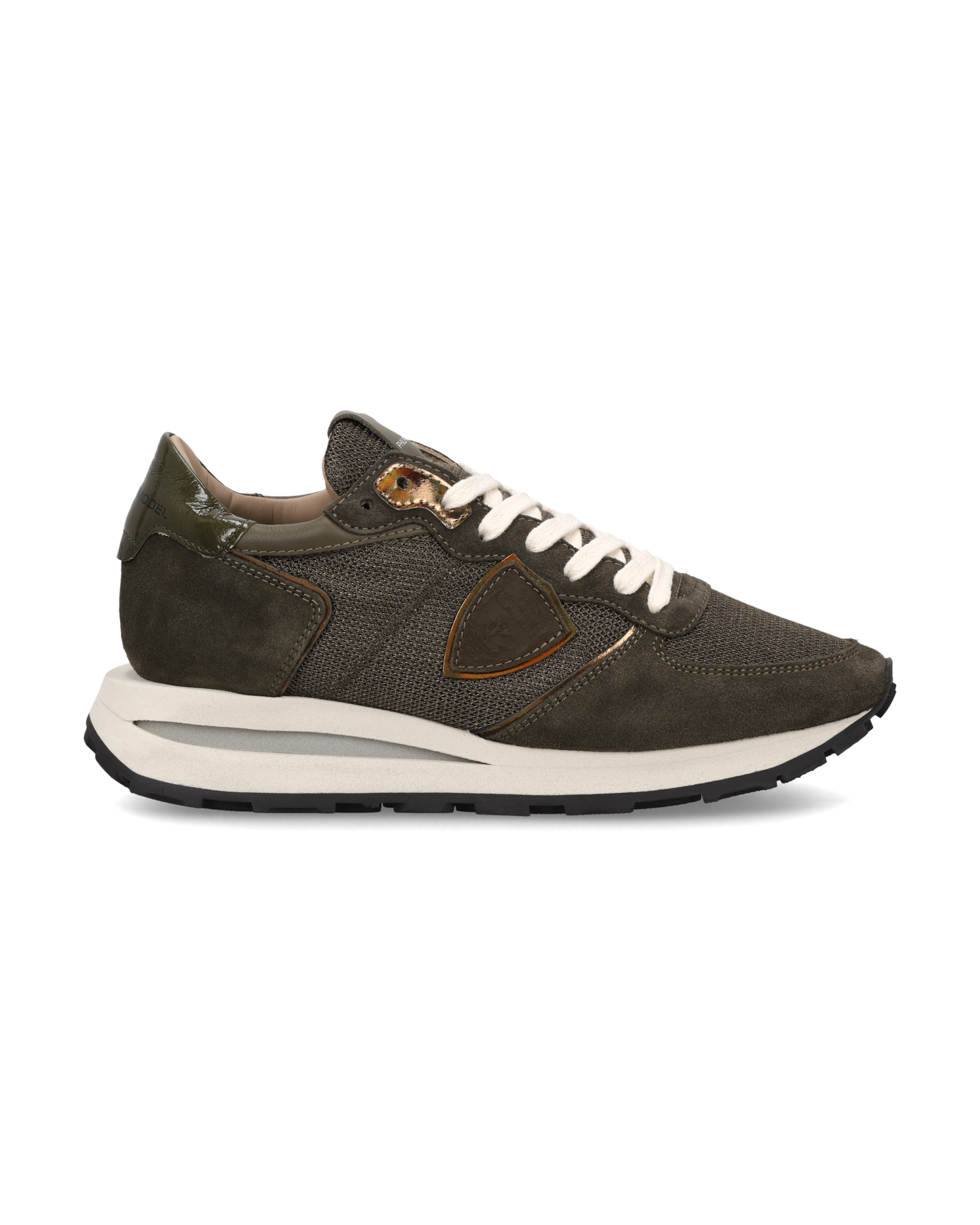 Damessneakers Tropez Haute, Legergroen