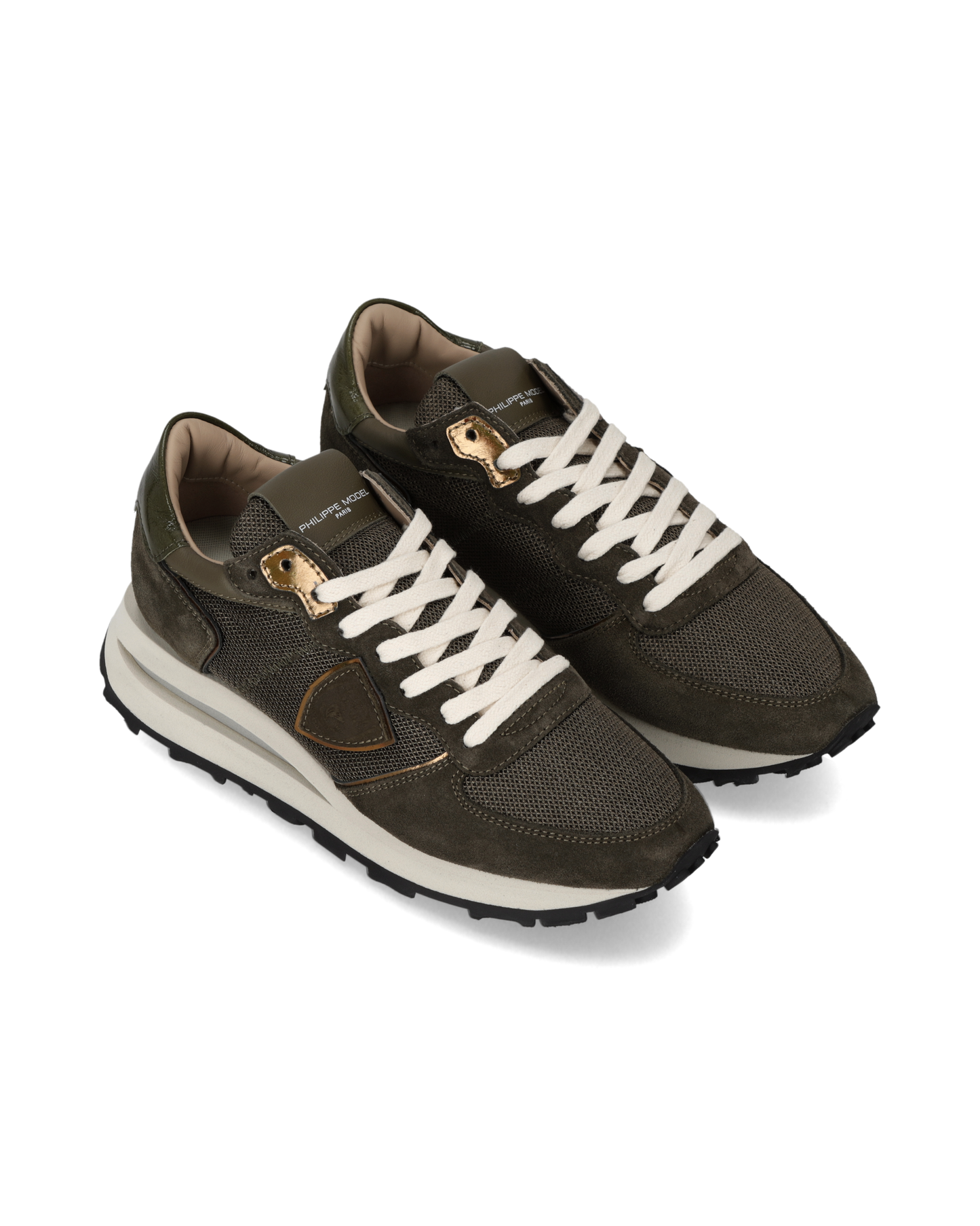 Damessneakers Tropez Haute, Legergroen