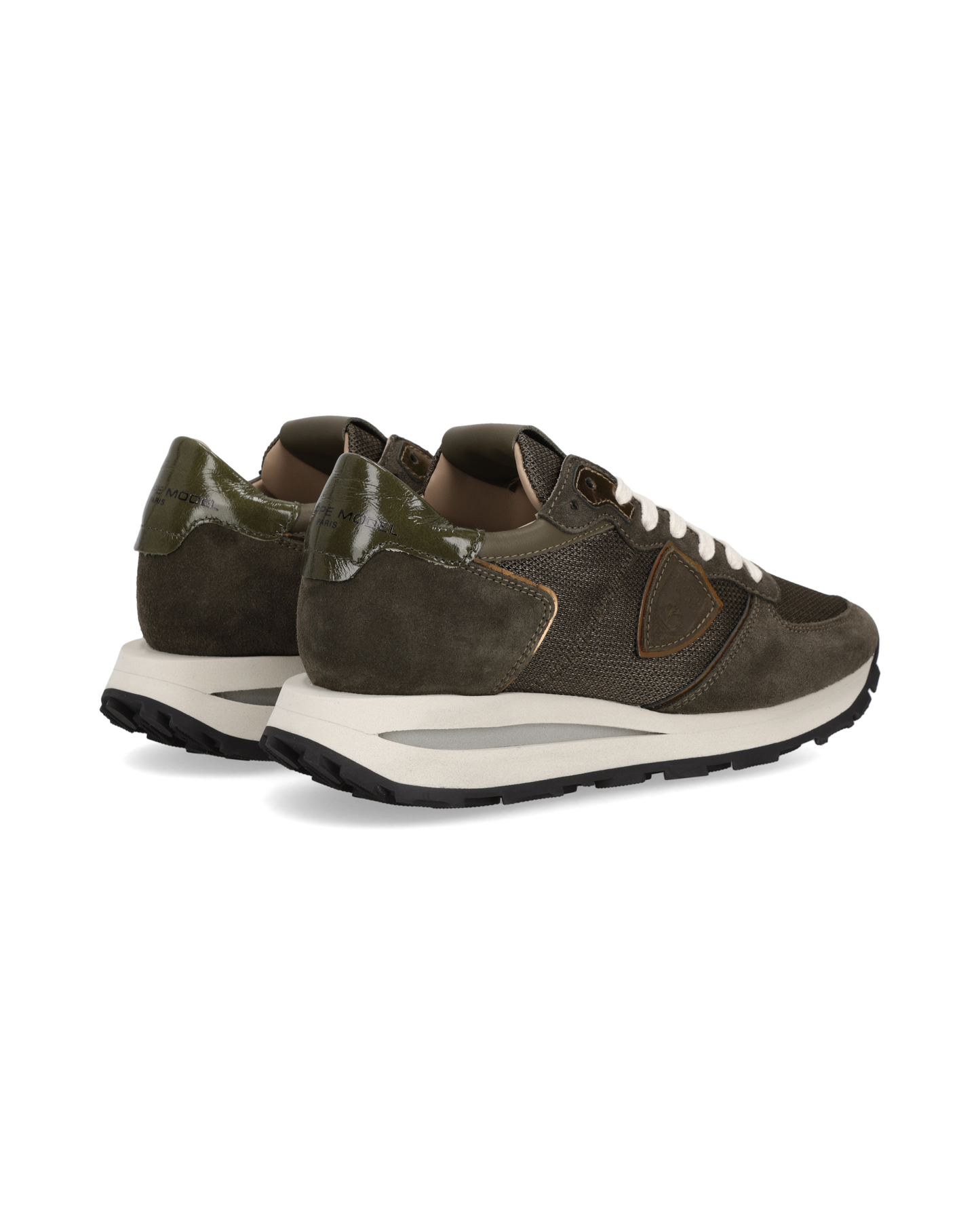 Damessneakers Tropez Haute, Legergroen