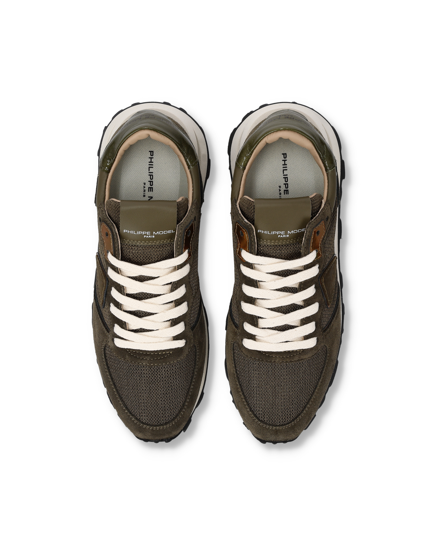 Damessneakers Tropez Haute, Legergroen
