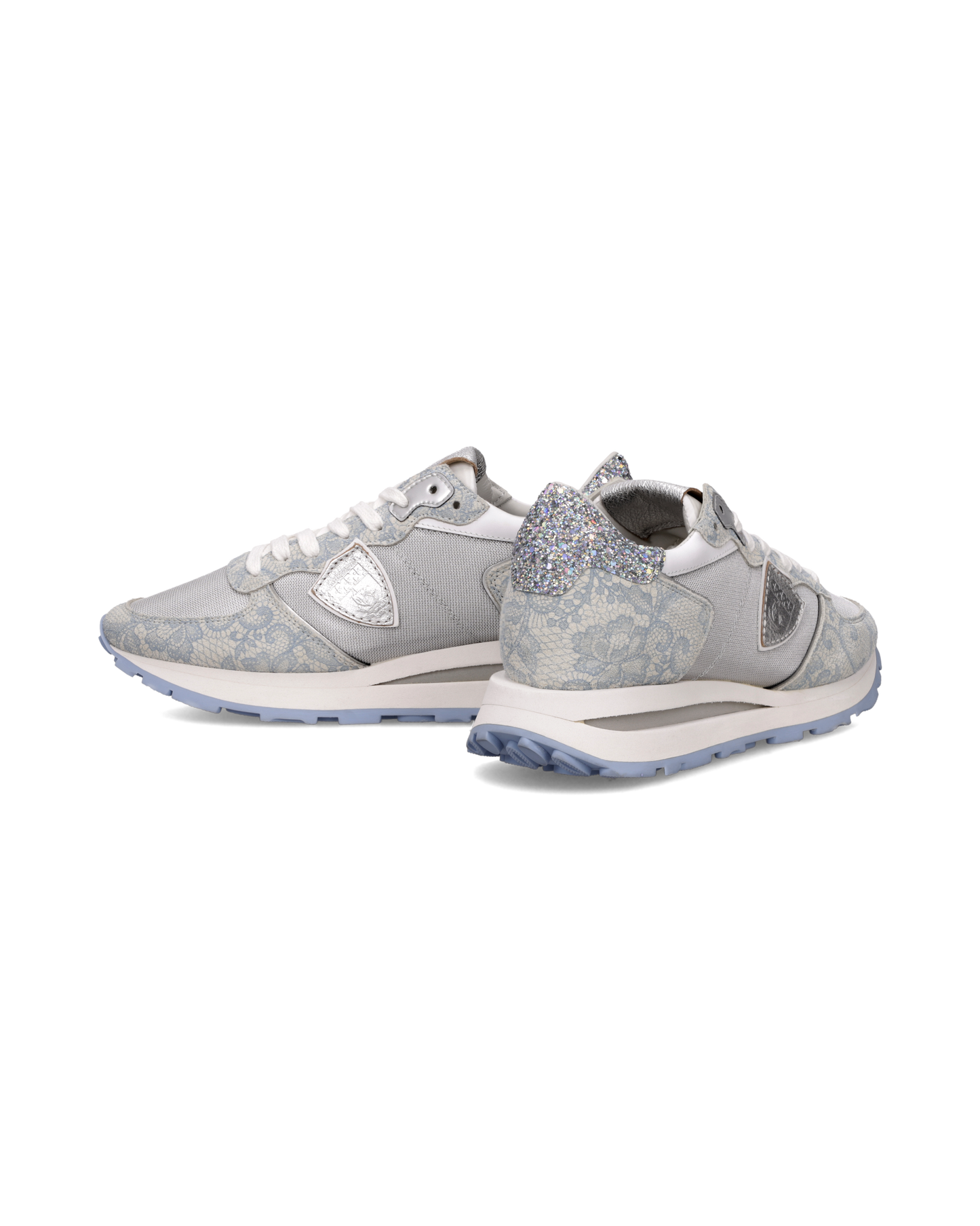 Sneakers Tropez Haute Donna, Argento Azzurro