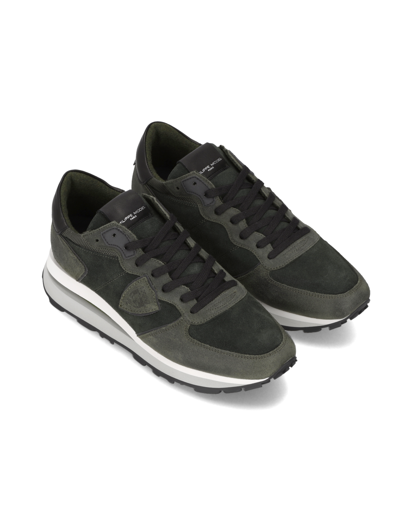 Sneakers Tropez Haute Uomo, Verde Militare Bianco