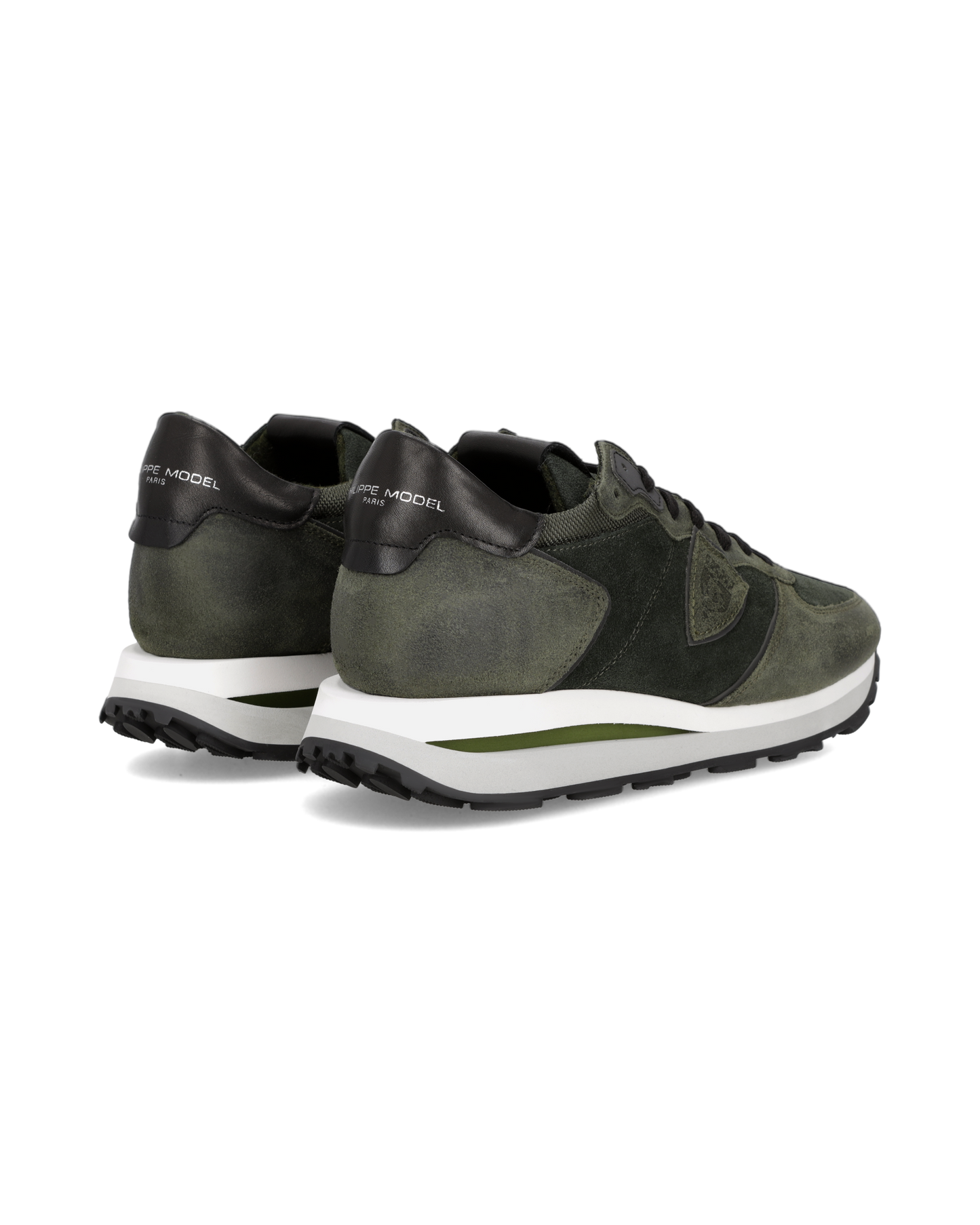 Sneakers Tropez Haute Uomo, Verde Militare Bianco