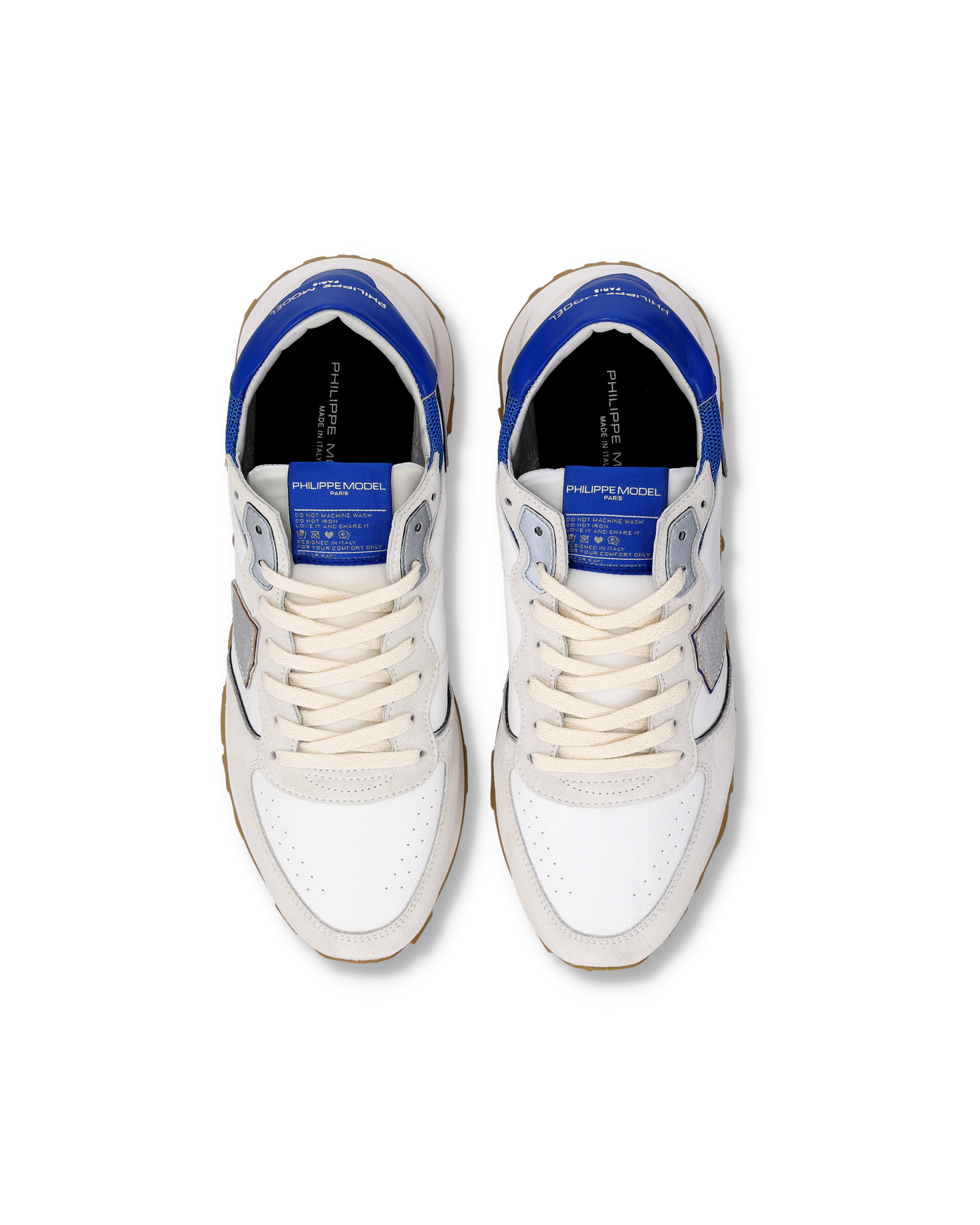 Sneakers Tropez Haute Uomo, Bianco Blu