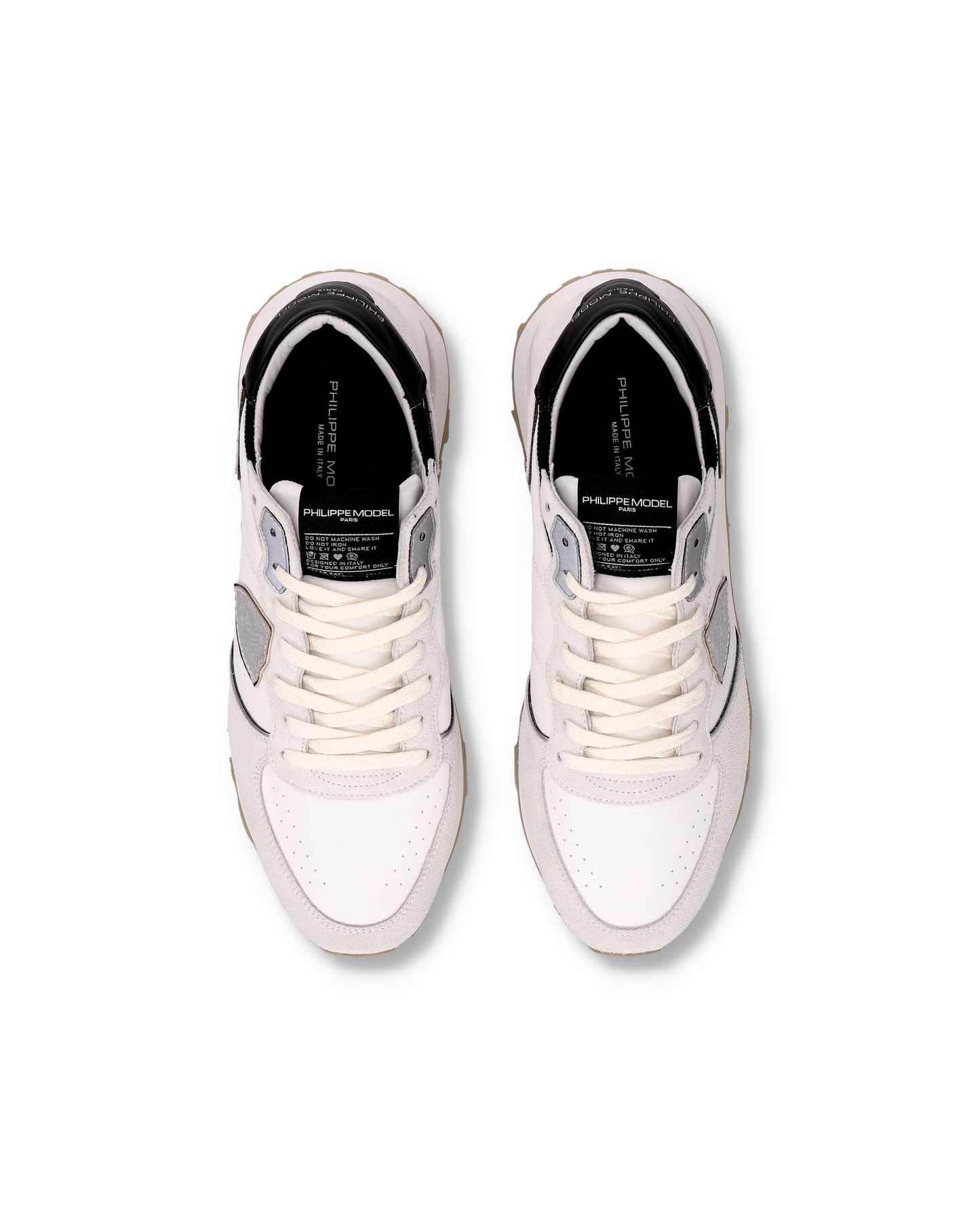 Sneakers Tropez Haute Uomo, Bianco Nero