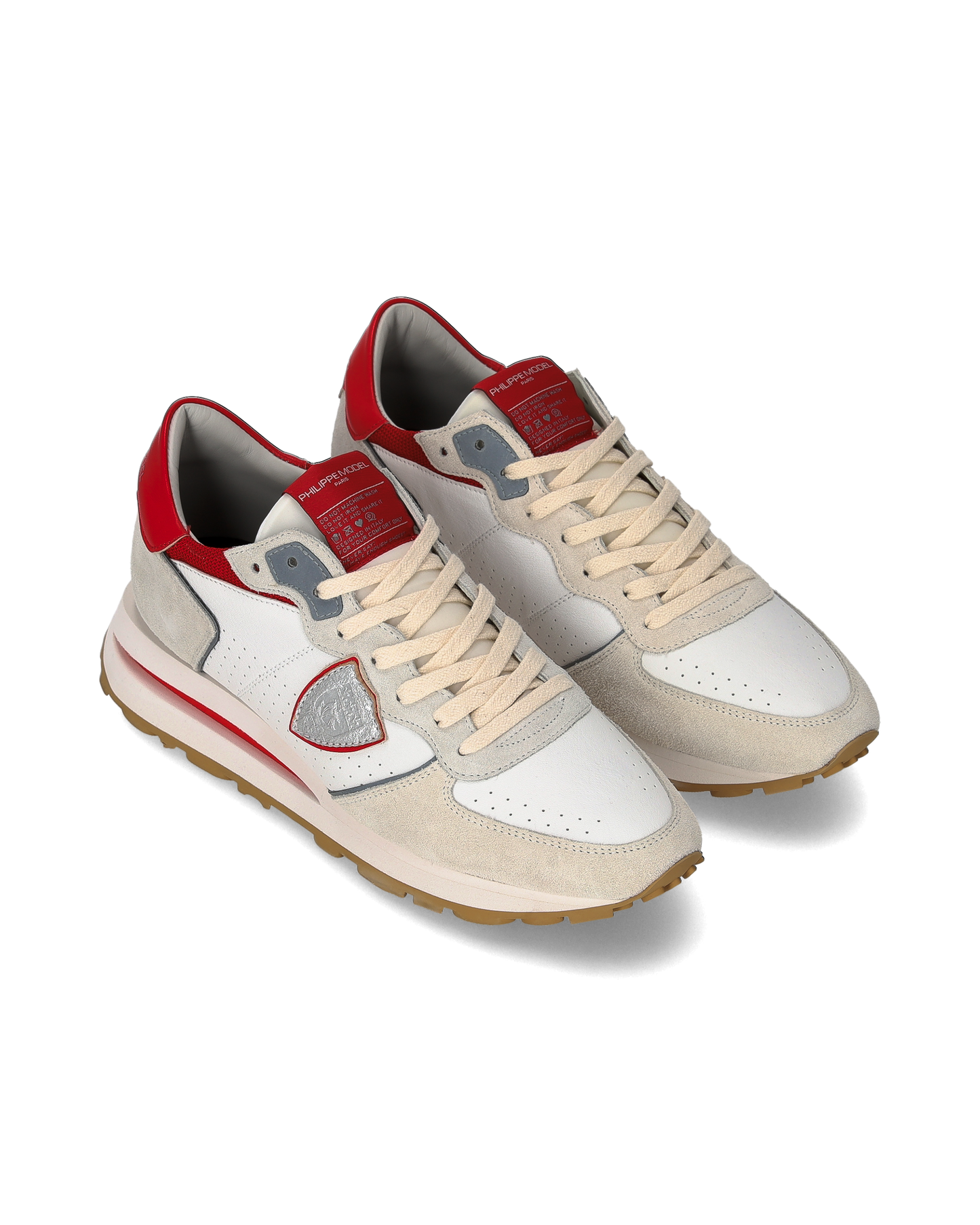 Sneakers Tropez Haute Running Men, White Red