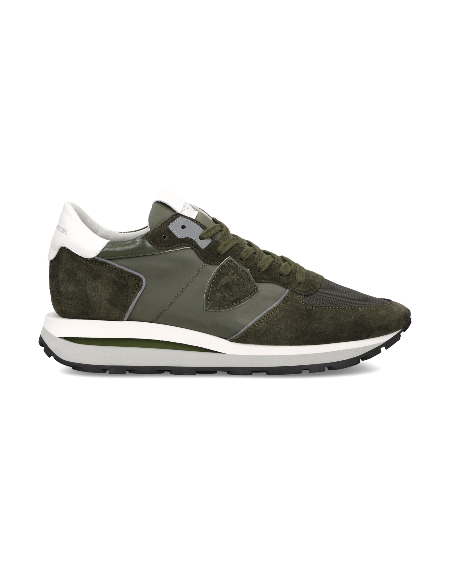 Sneakers Tropez Haute Uomo, Verde Militare Bianco