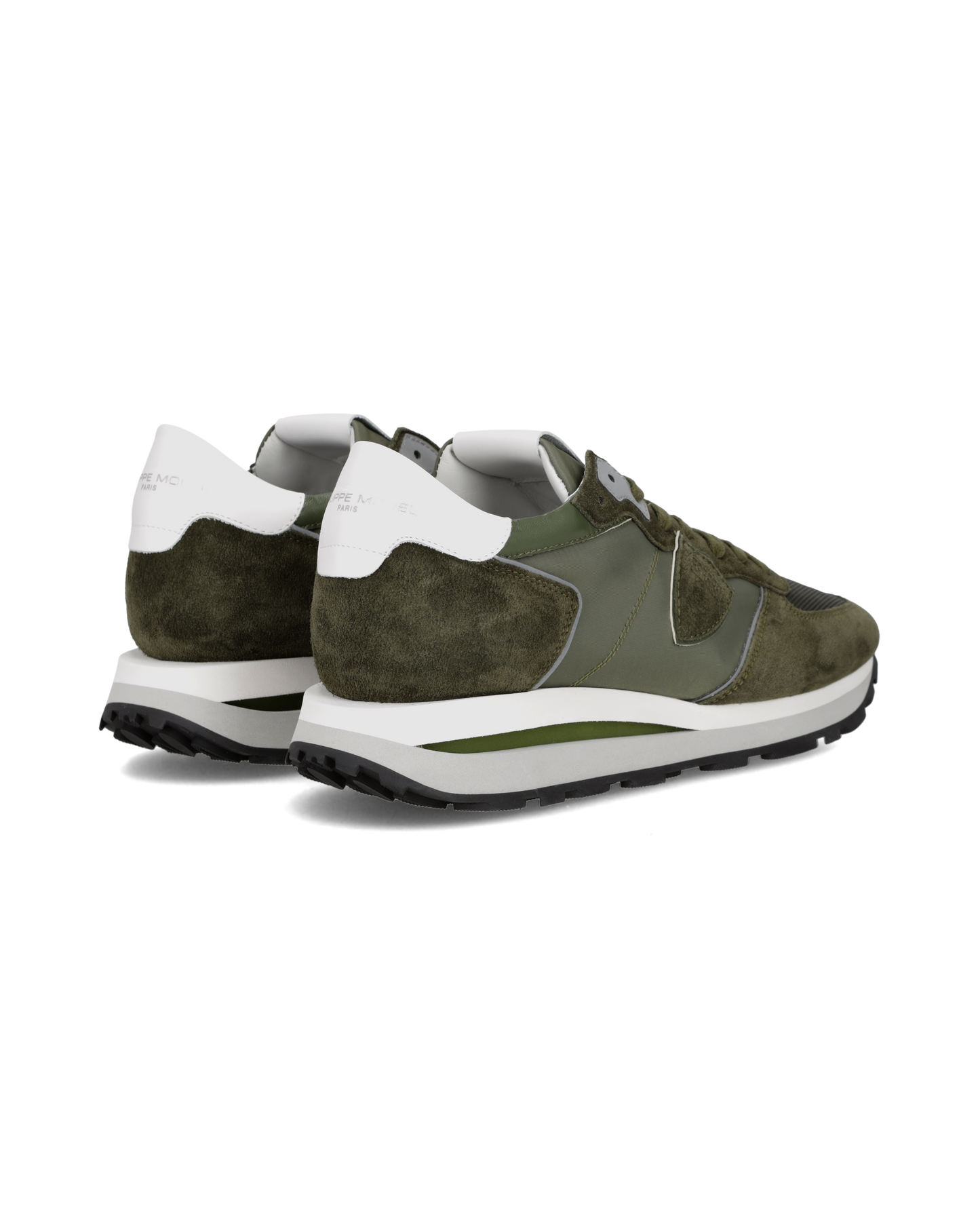 Sneakers Tropez Haute Uomo, Verde Militare Bianco