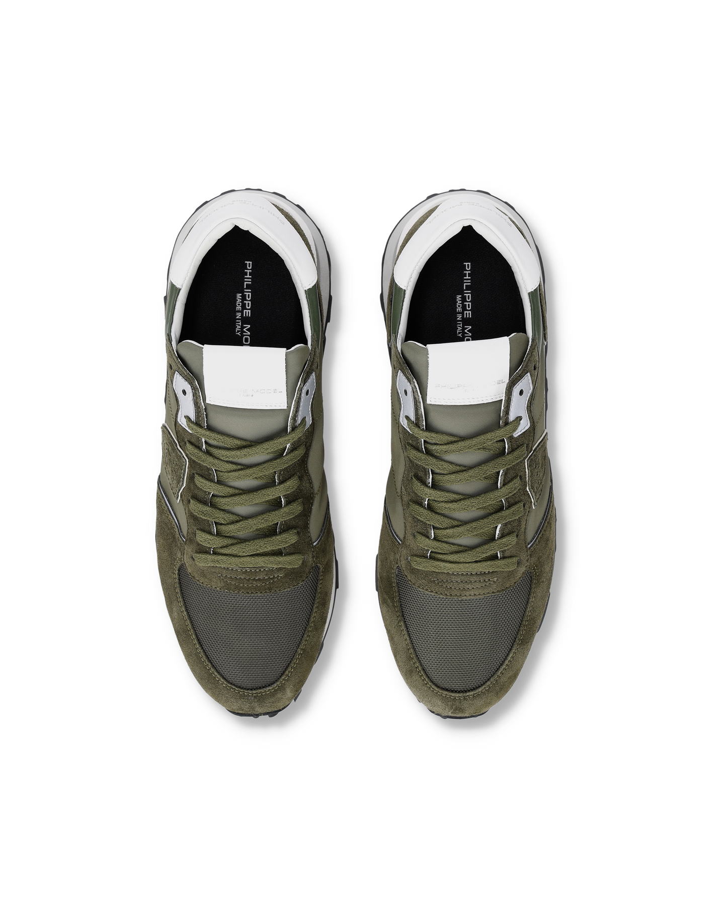 Sneakers Tropez Haute Uomo, Verde Militare Bianco