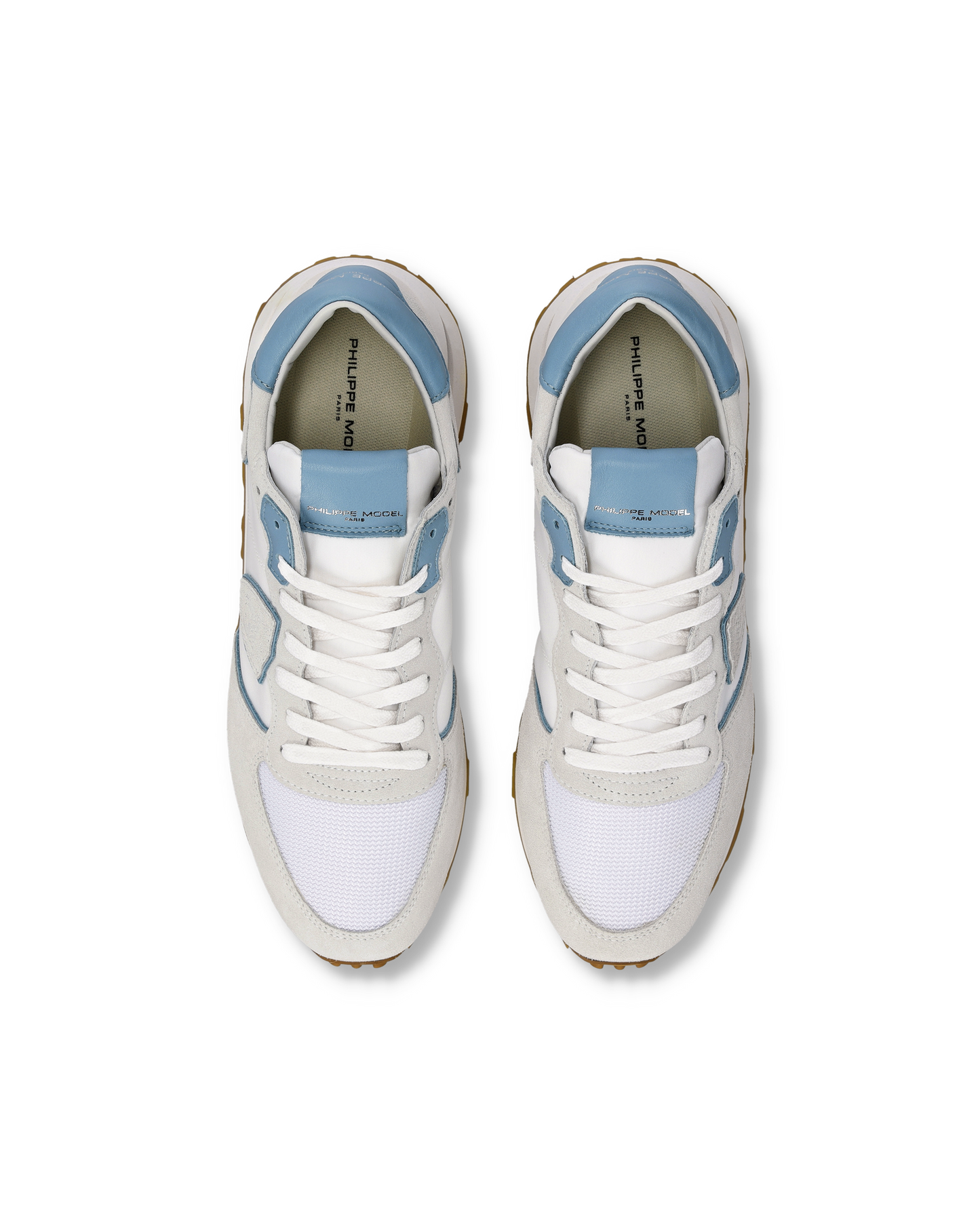 Sneakers Tropez Haute Uomo, Bianco Avio Grigio