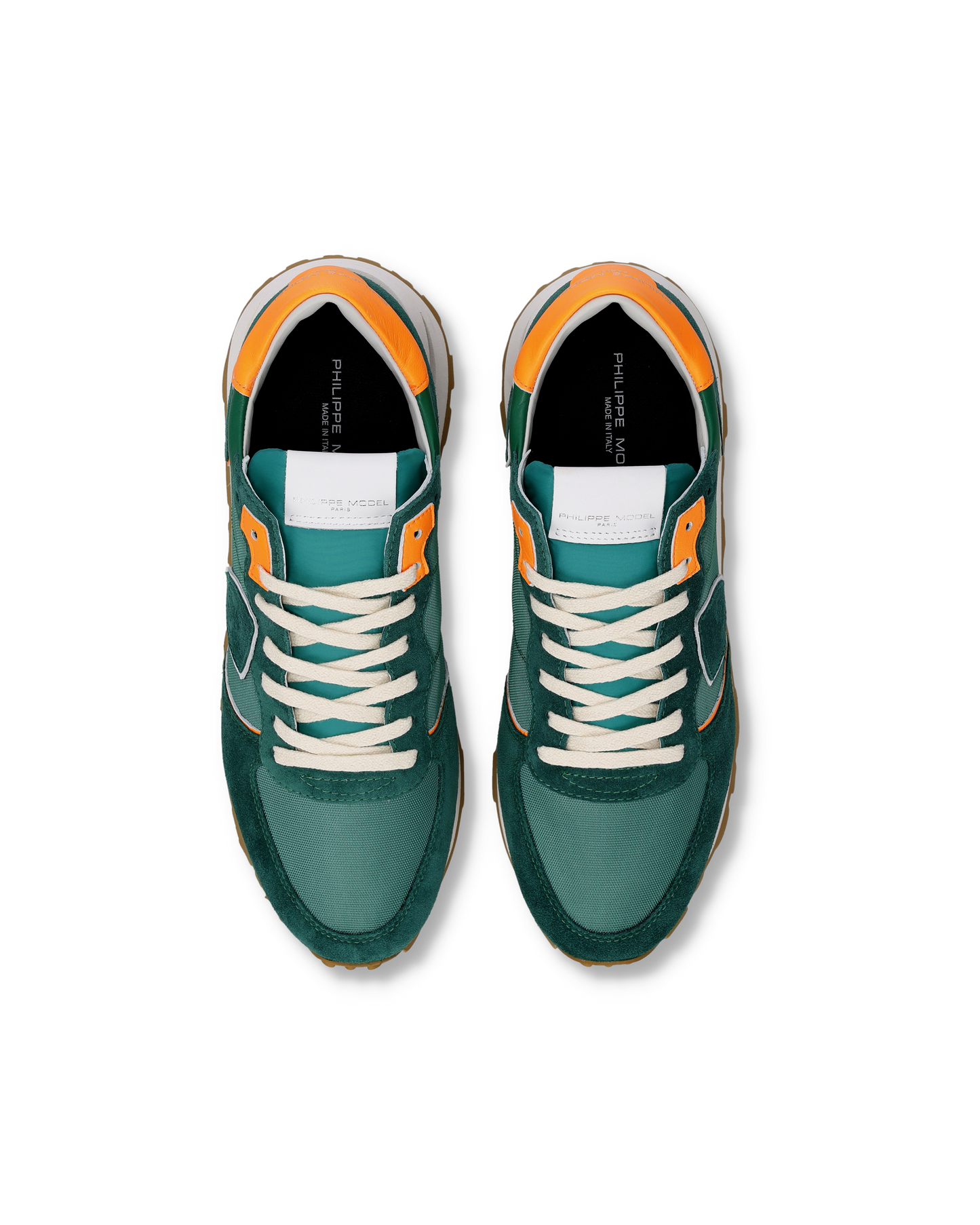 Sneakers Tropez Haute Uomo, Verde Arancione