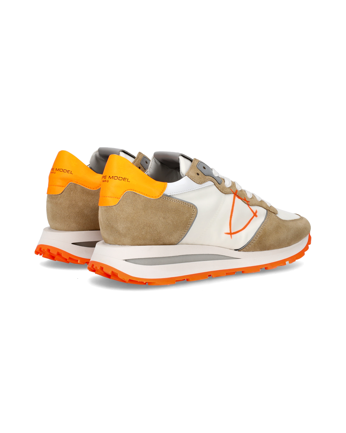 Sneaker basse Tropez Haute uomo - bianco e arancio